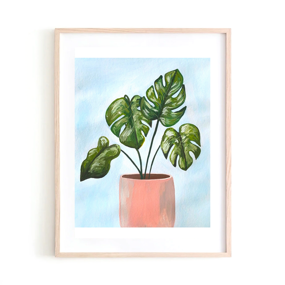 monstera plant drawings Daniela De Art3