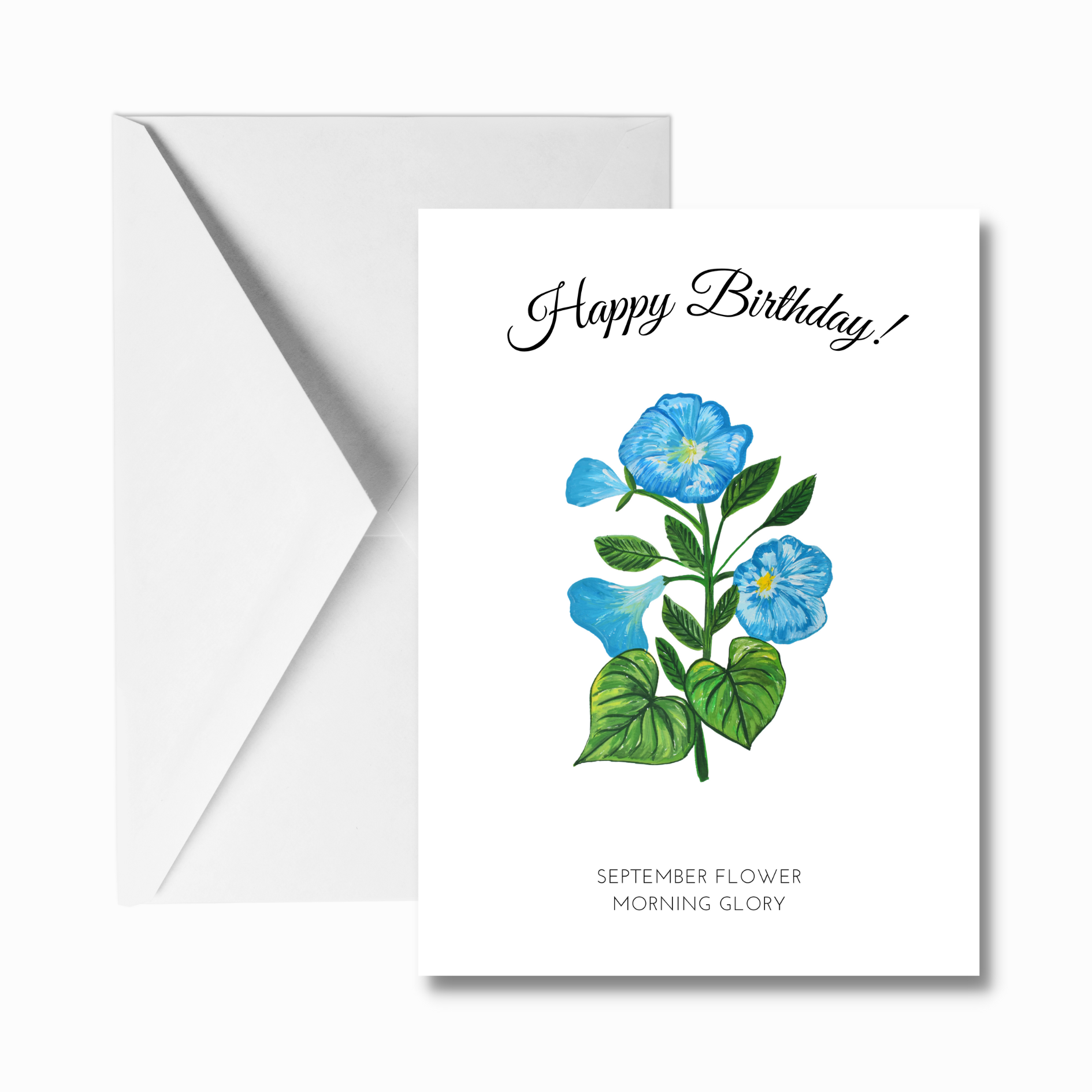 Happy Birthday Flowers Greeting Card (12-designs)