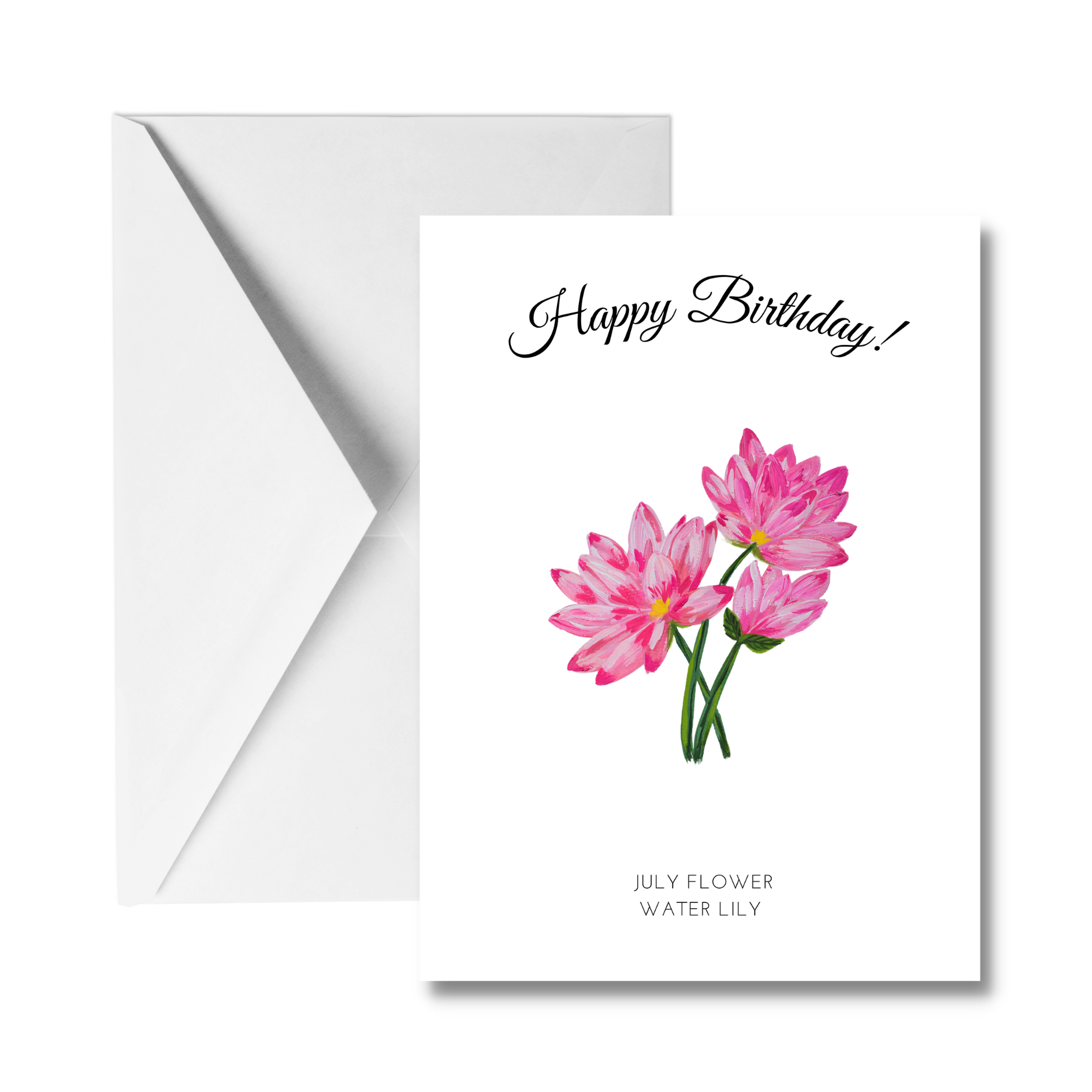 Happy Birthday Flowers Greeting Card (12-designs)