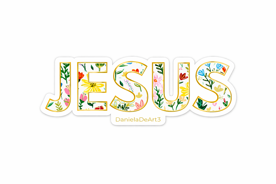 Jesus Waterproof Vinyl Sticker 3"