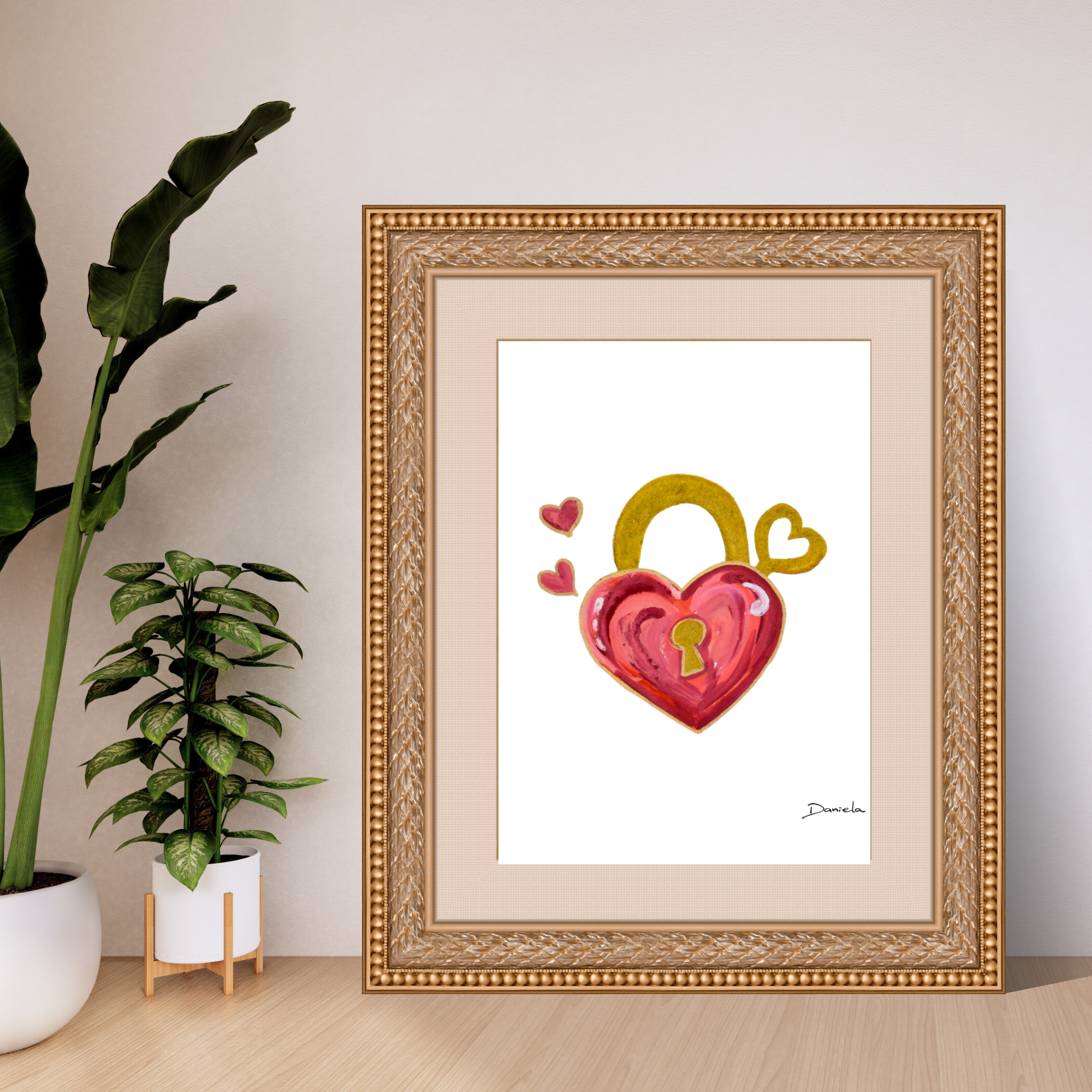 Heart Lock Art Print