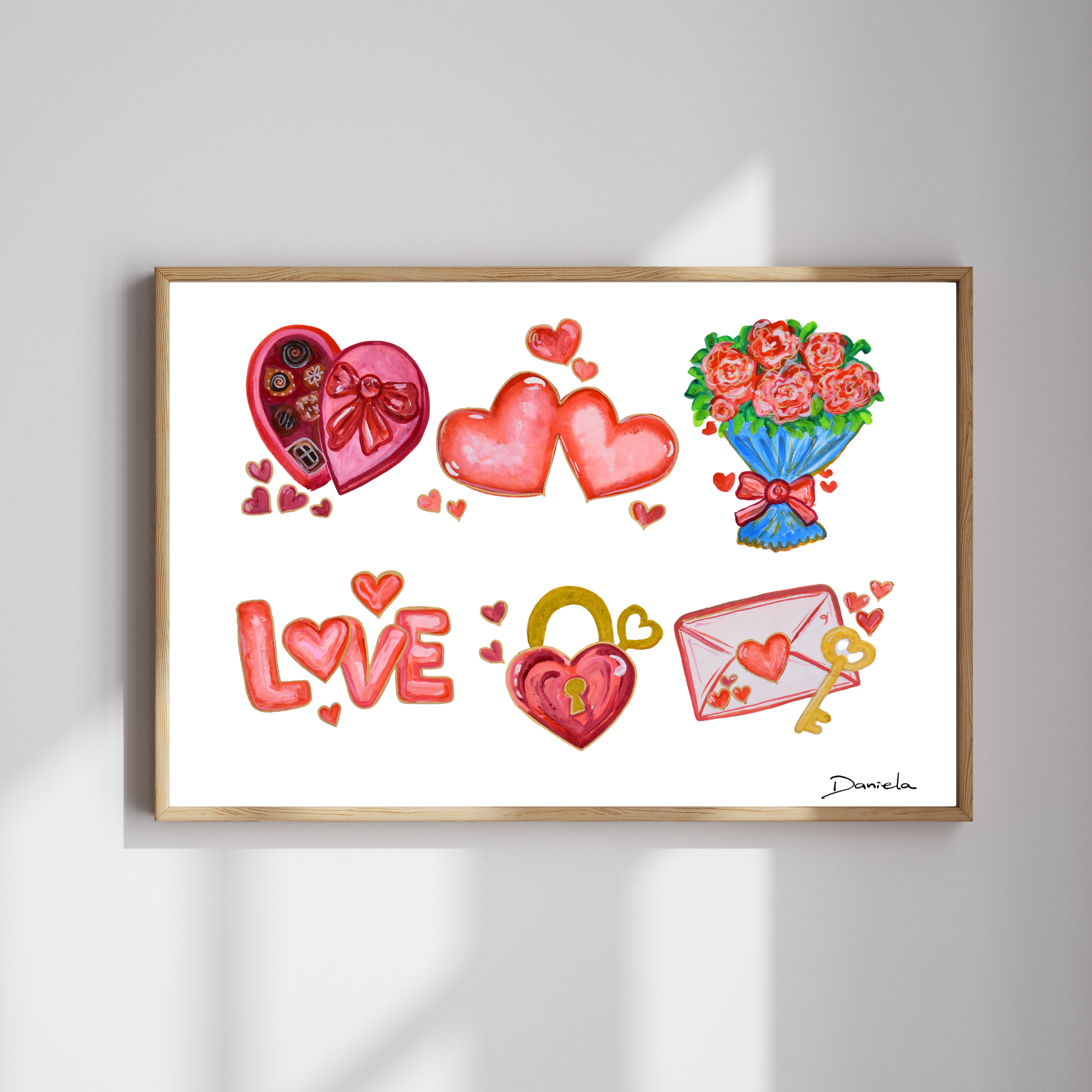 Love Icons Art Print