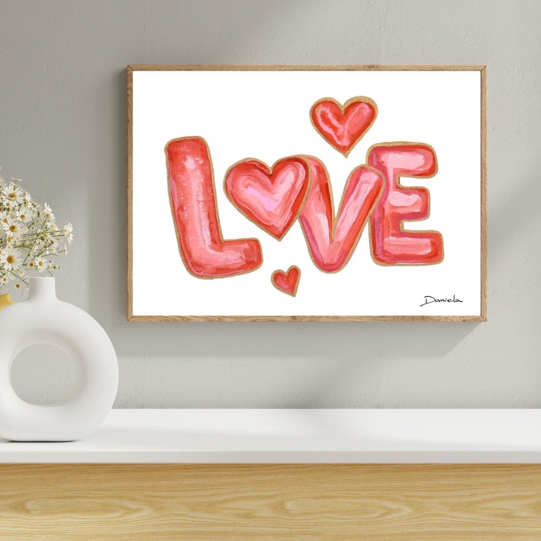 Valentines Love Art Print