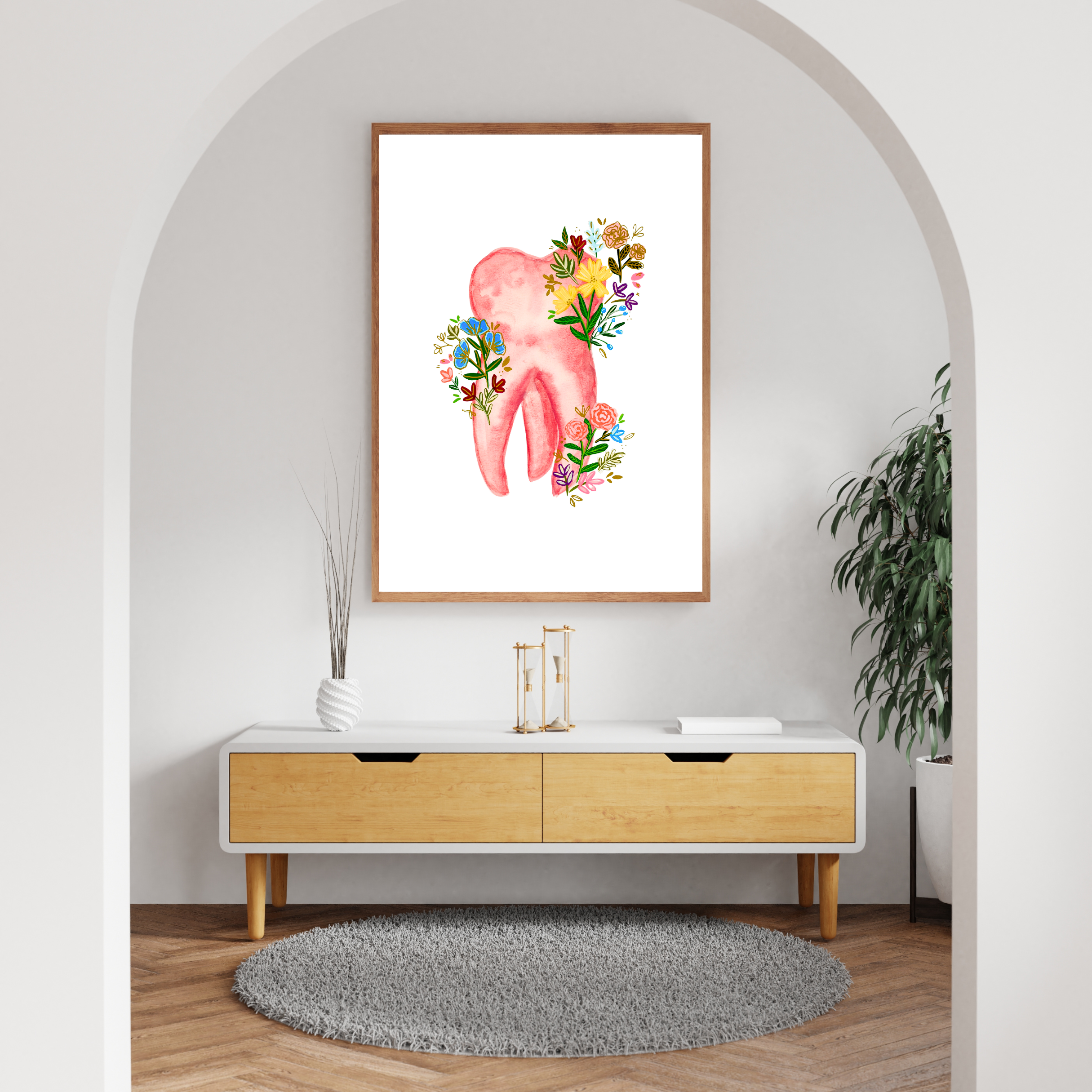 Tooth art print