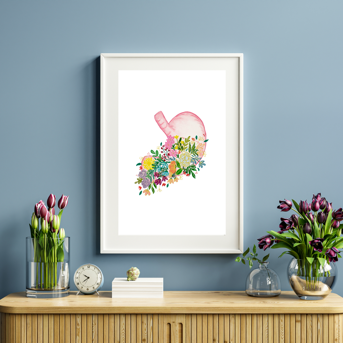 Stomach art print