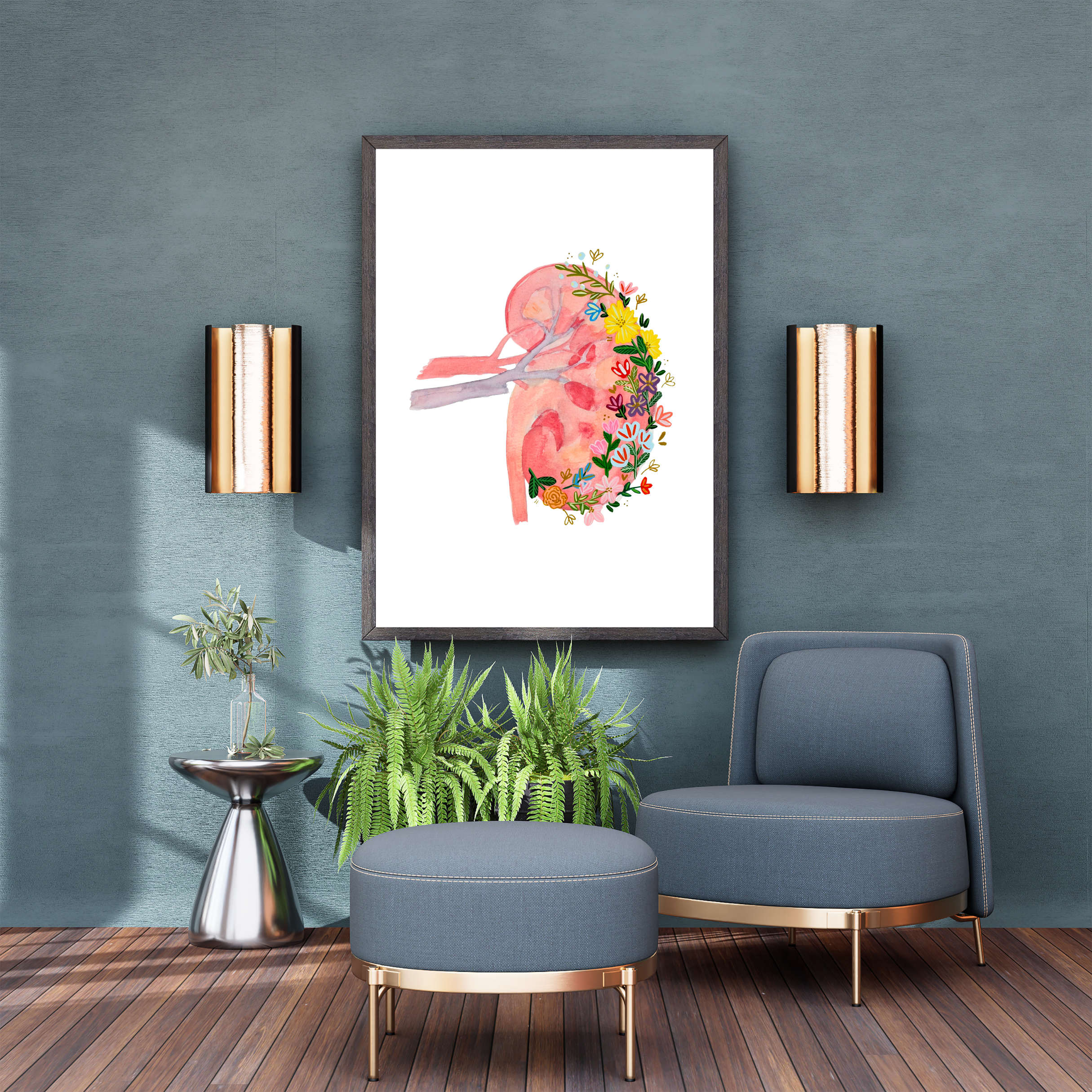 Kidney art print