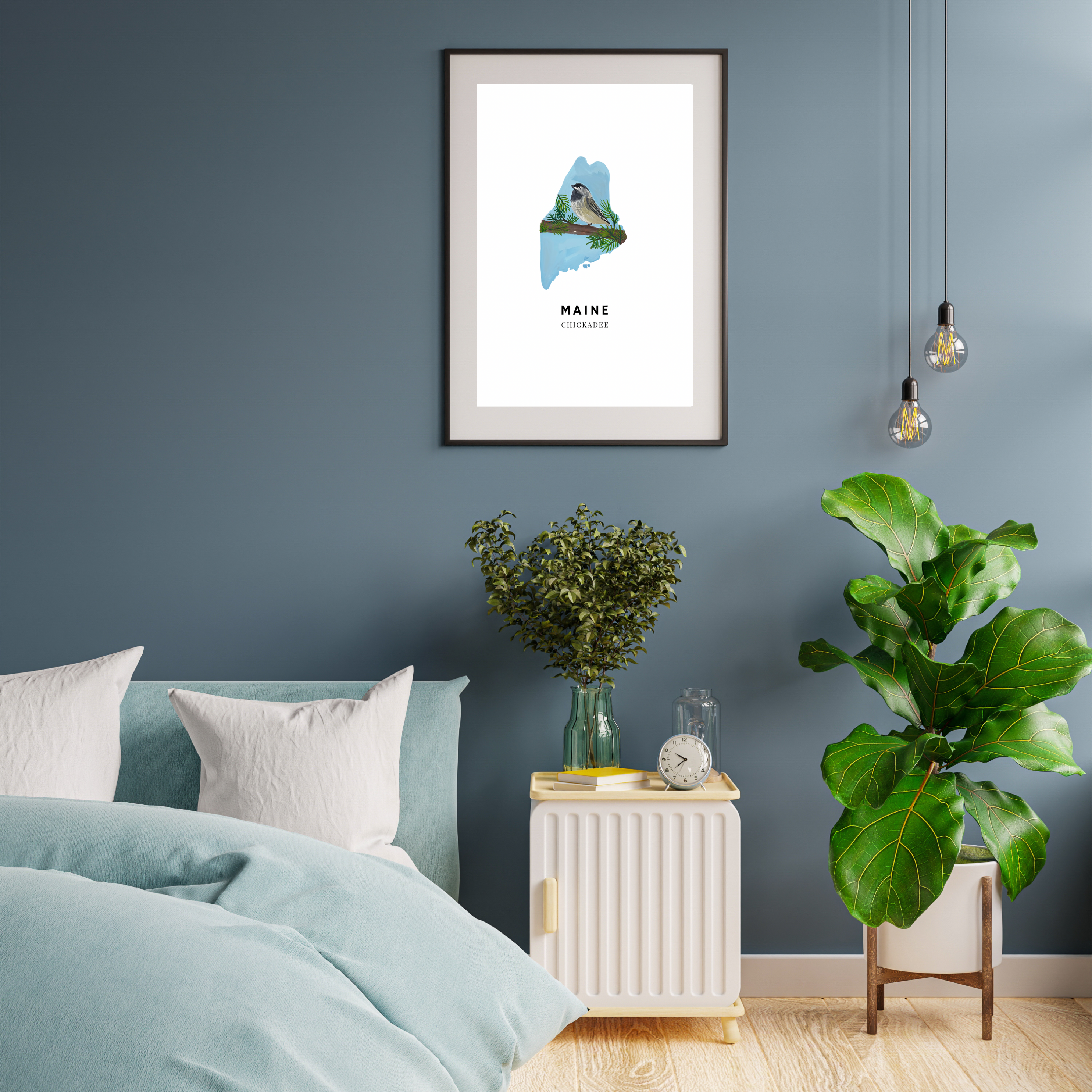 Maine State Bird art print