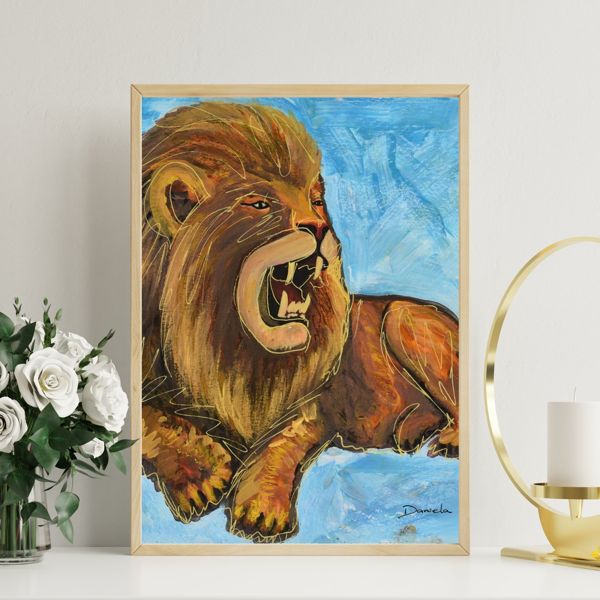 Lion Art Print