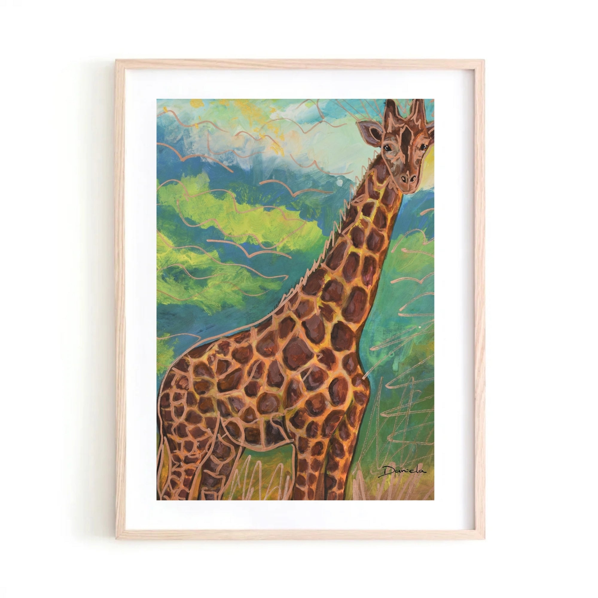 Giraffe Art Print