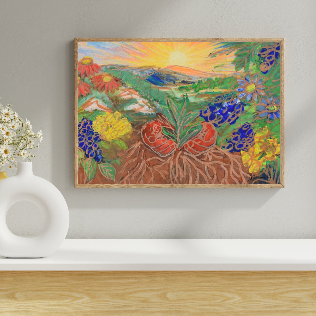 Sunset Landscape Art Print