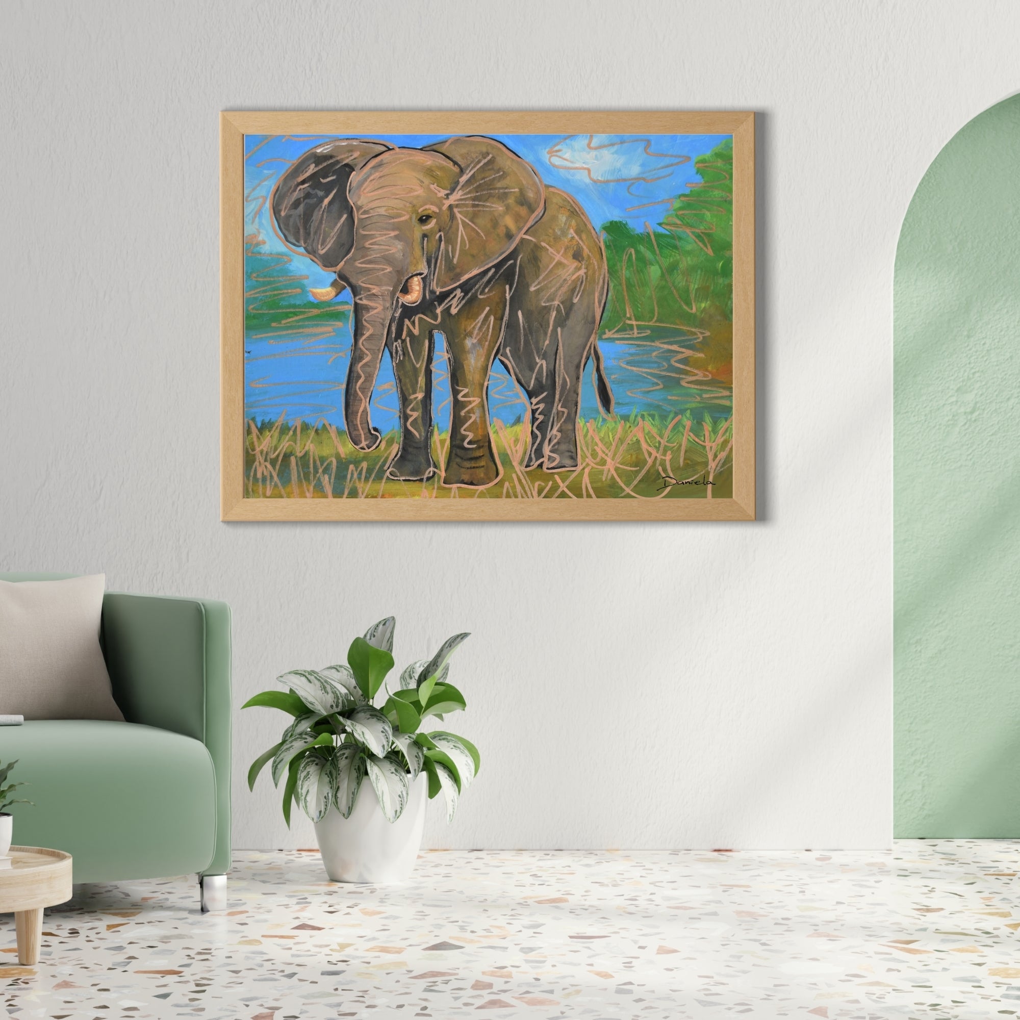 Elephant Art Print
