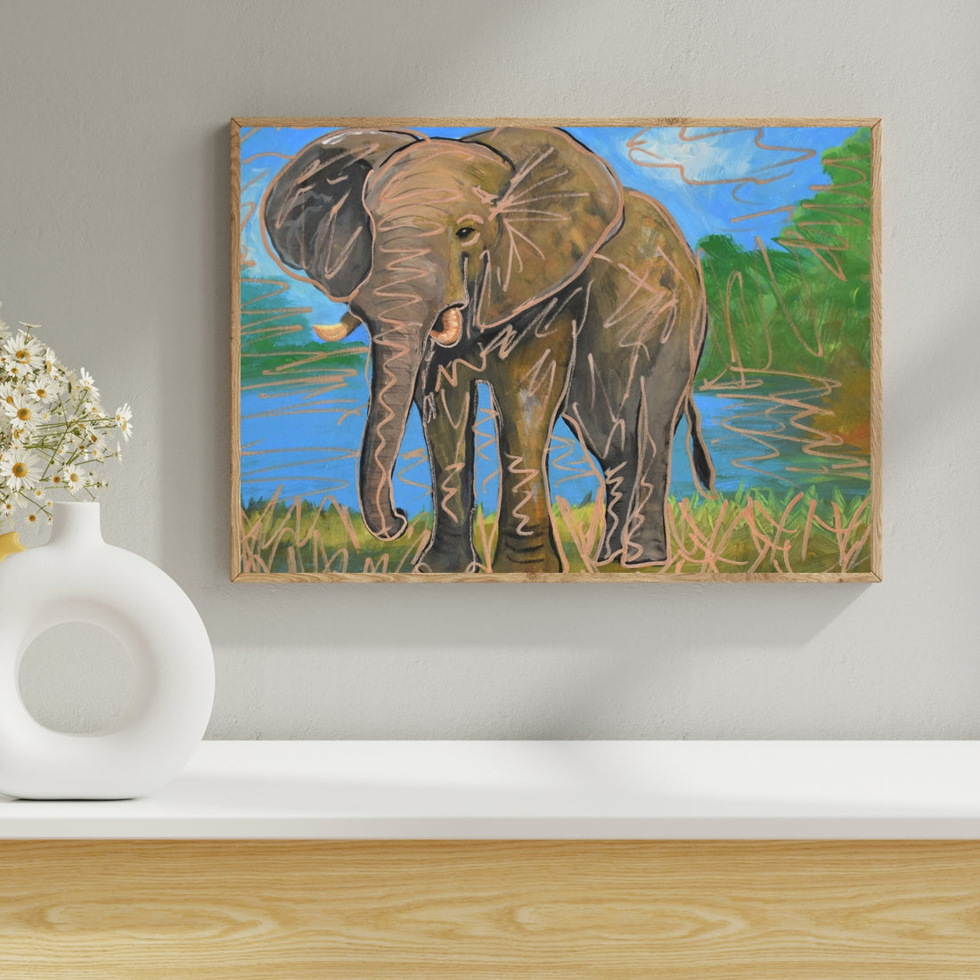 Elephant Art Print