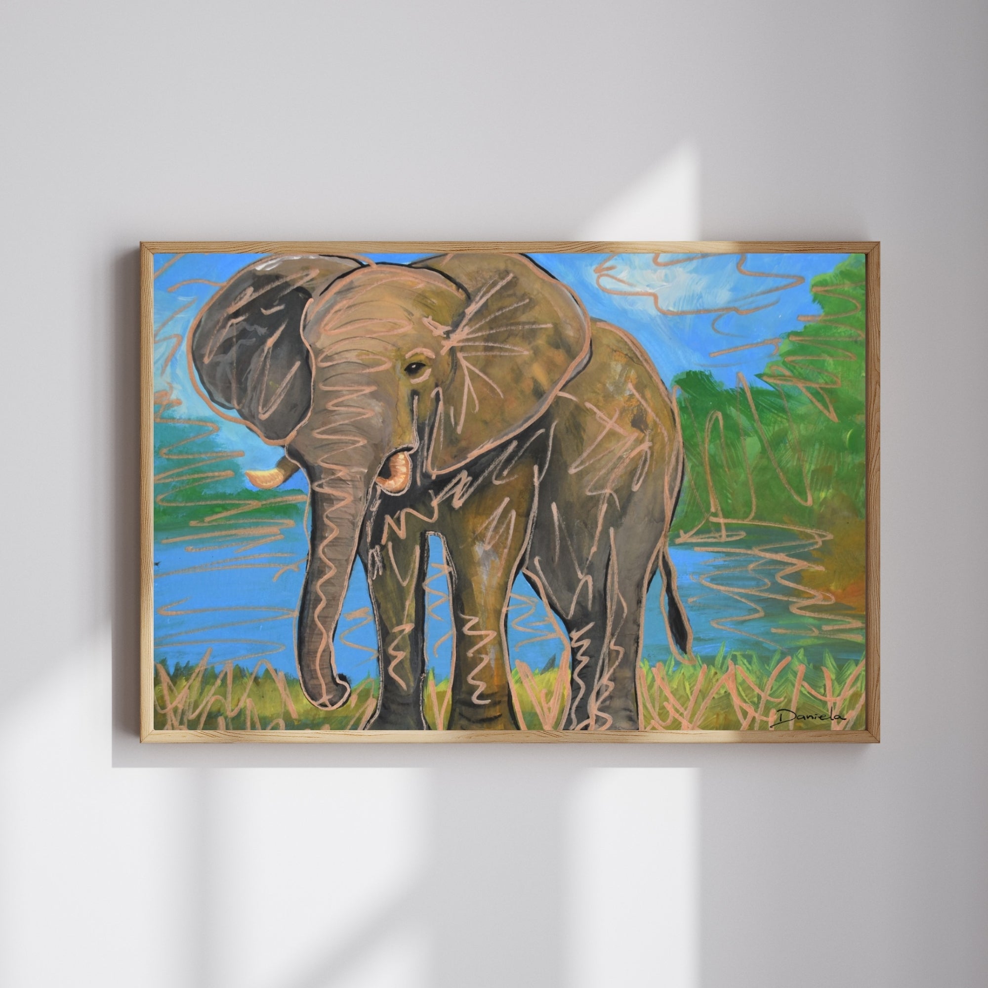 Elephant Art Print