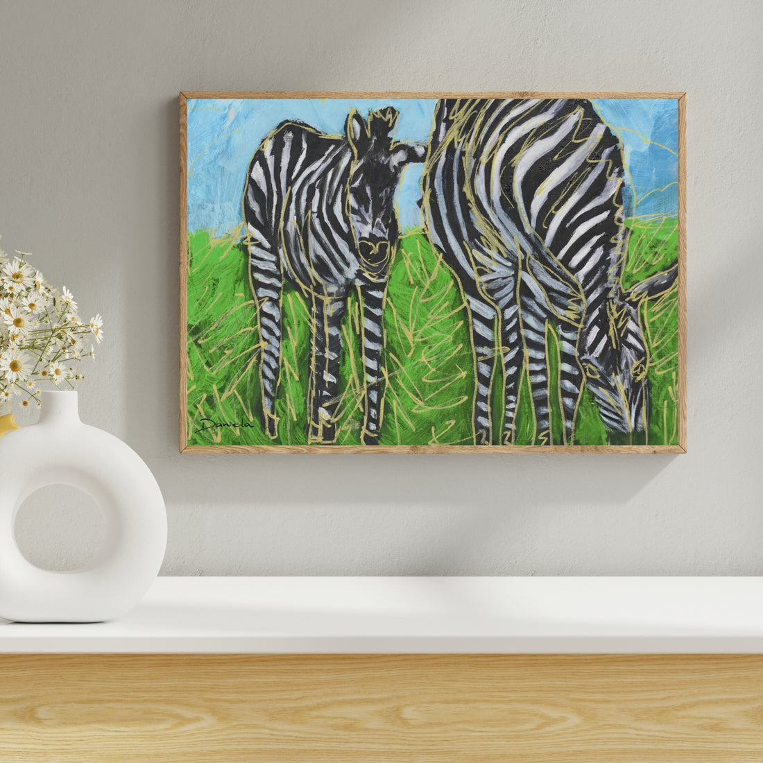 Zebras Art Print