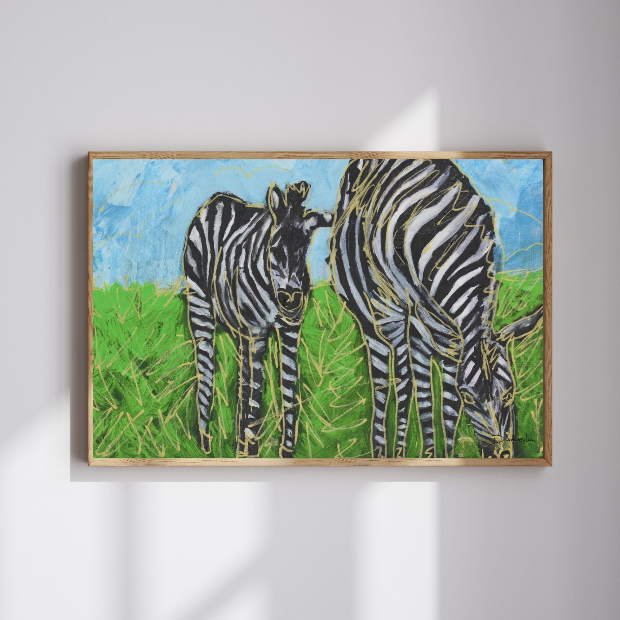 Zebras Art Print