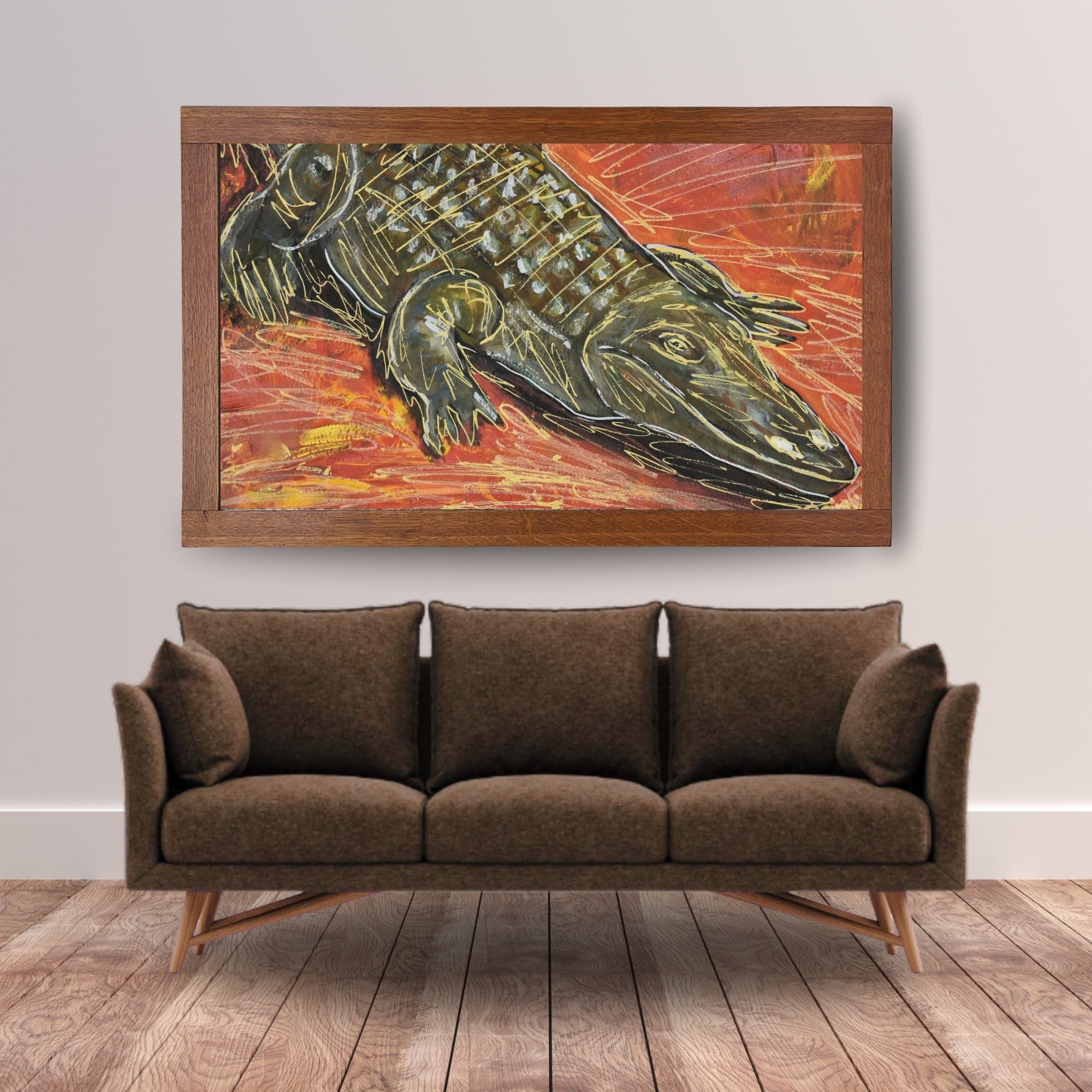 Crocodile Art Print