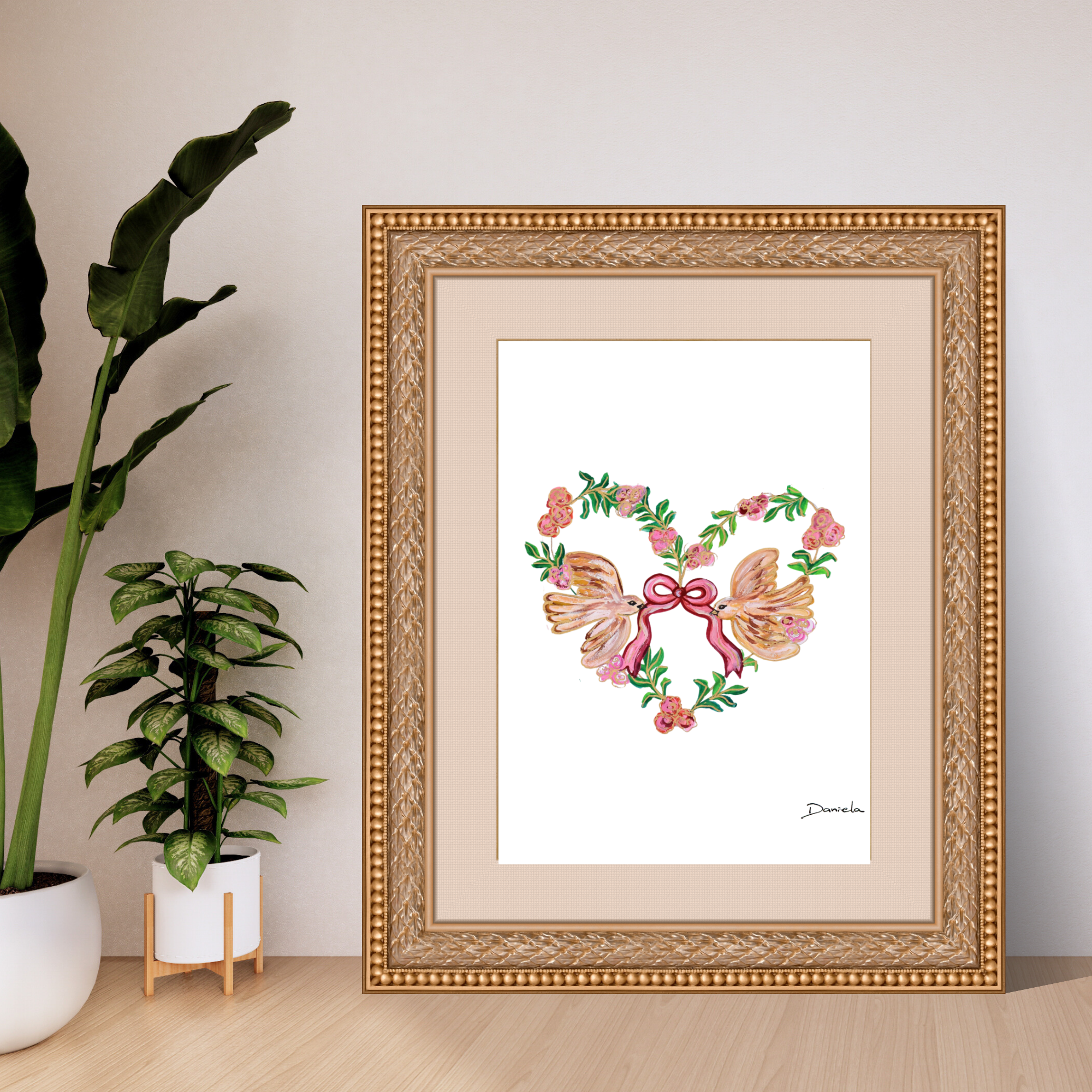 Birds of Love Art Print