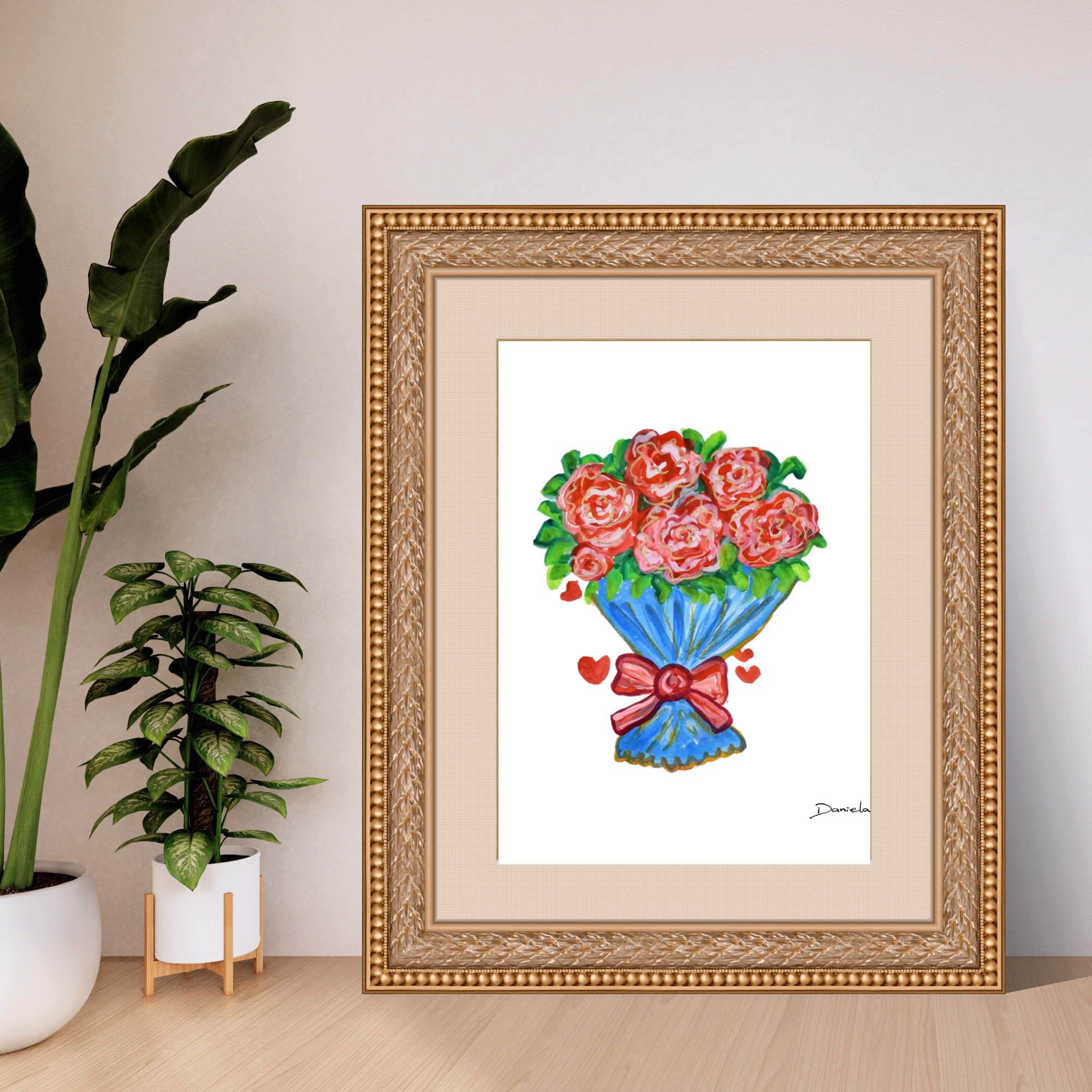 Rose Bouquet Art Print