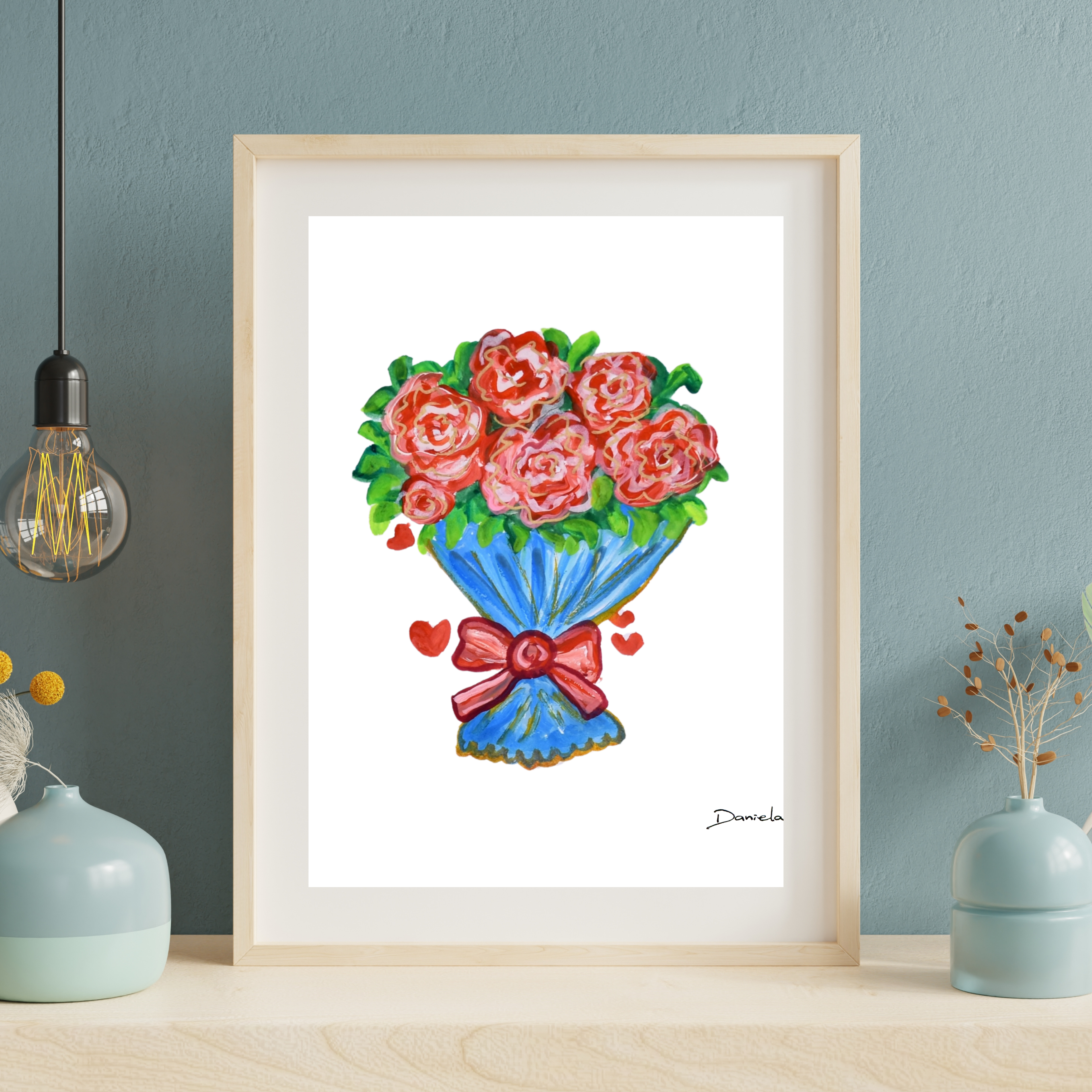 Rose Bouquet Art Print