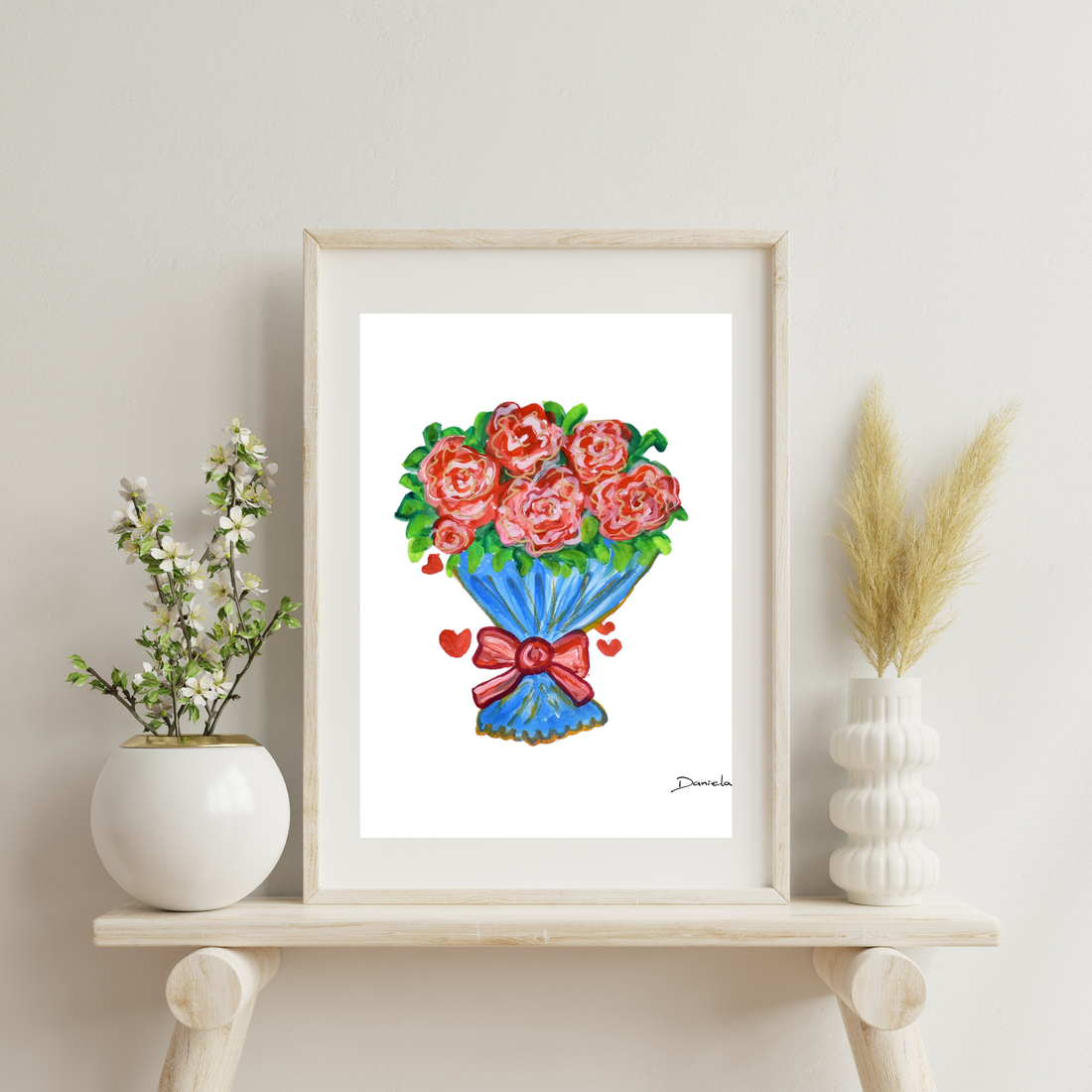 Rose Bouquet Art Print