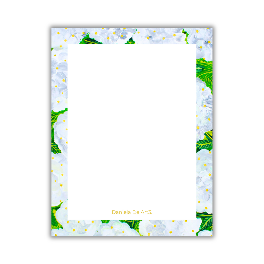 White Hydrangea Note Pads