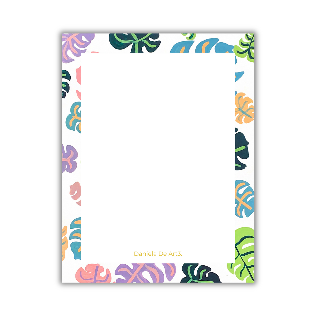 Bright Collage of Monsteras Notepad