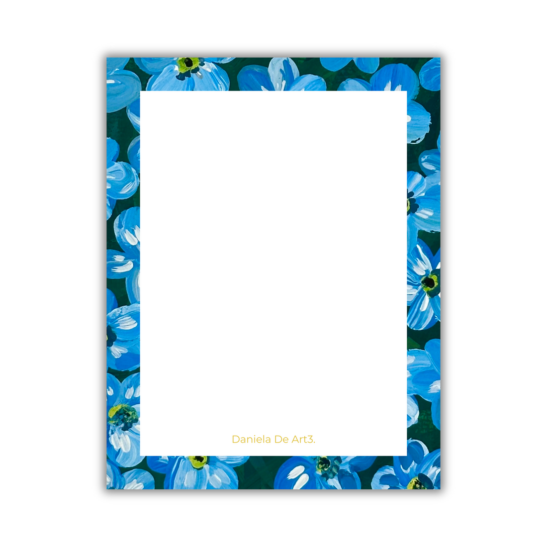 Azalea Blue Flowers Notepad