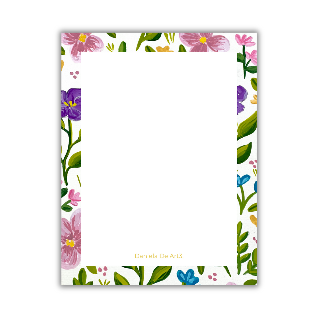 Colorful Flowers Notepad