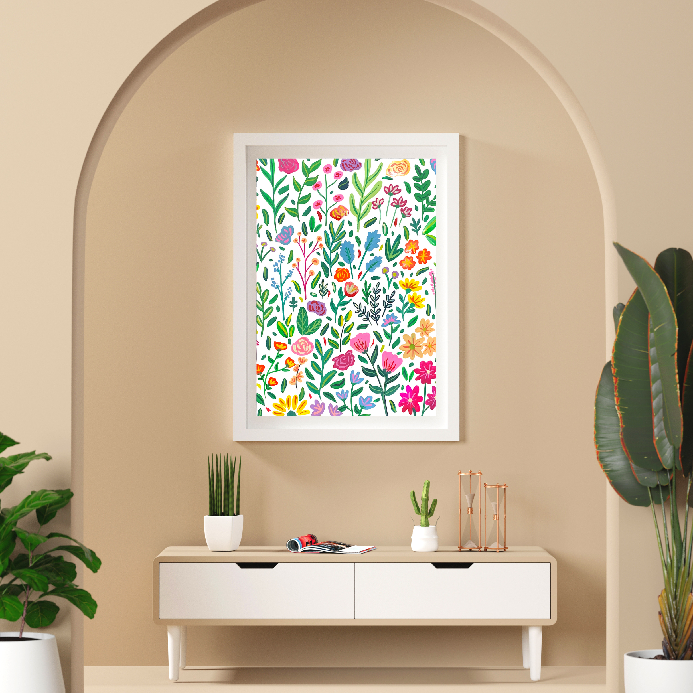 Floral Collage l art print