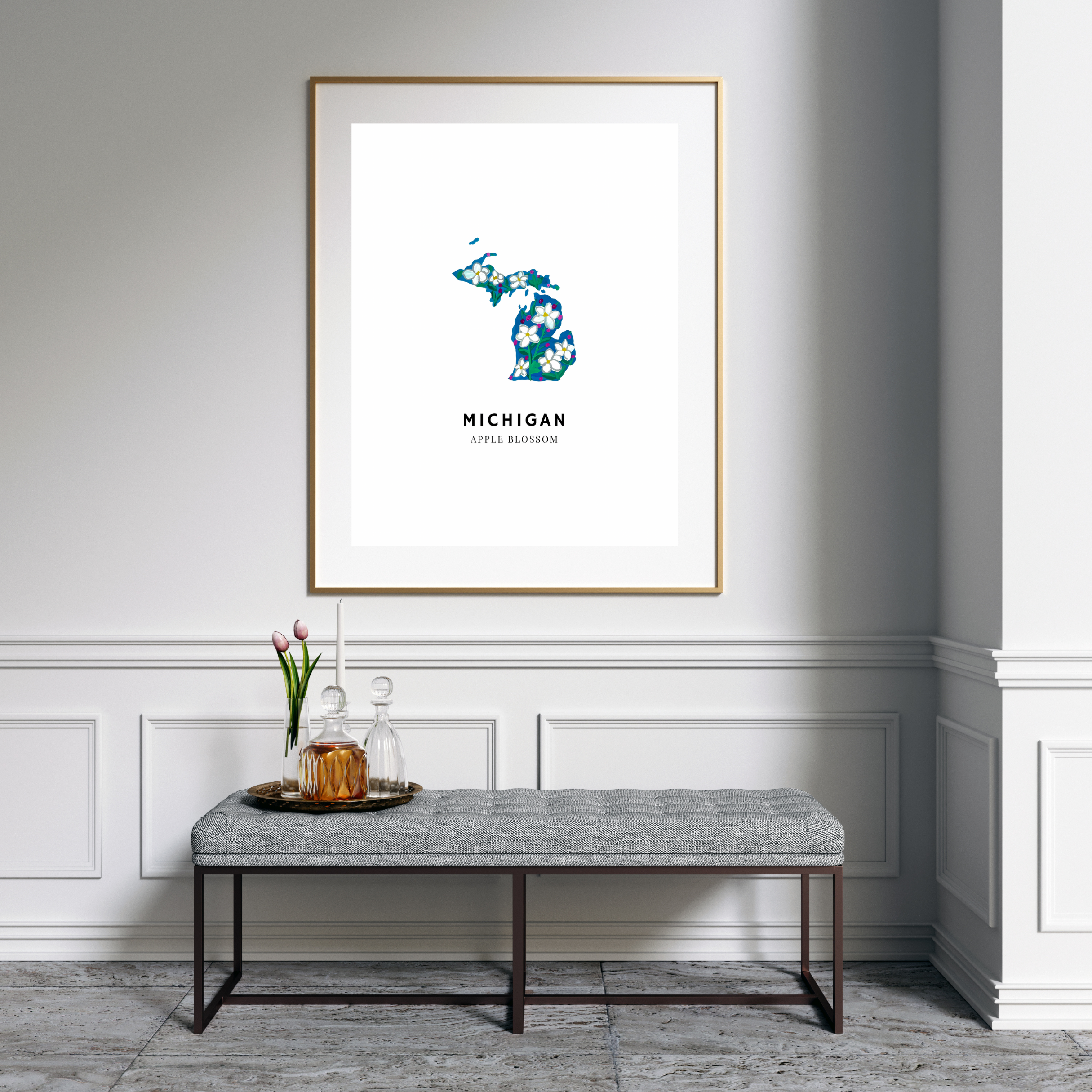 Michigan State Flower art print