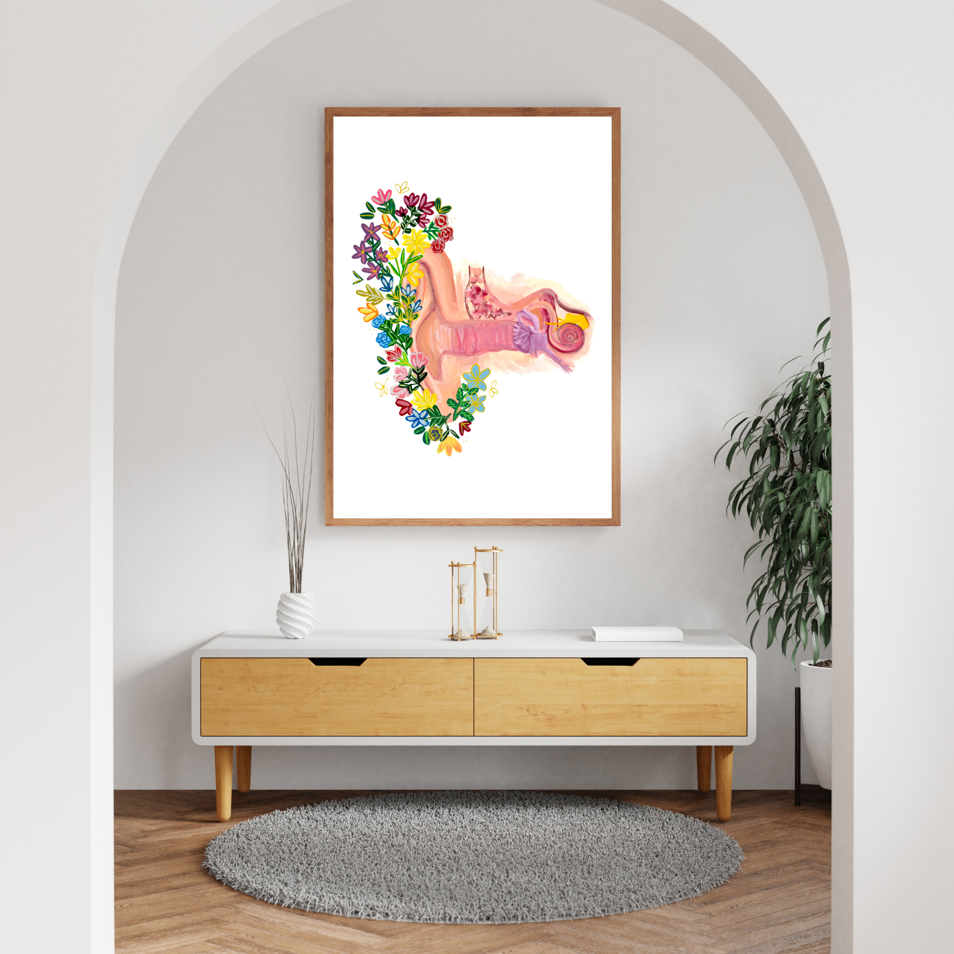 Ear art print