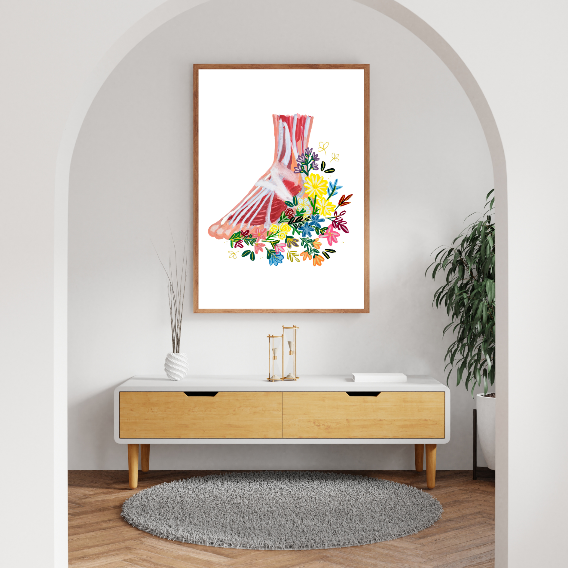 Foot art print
