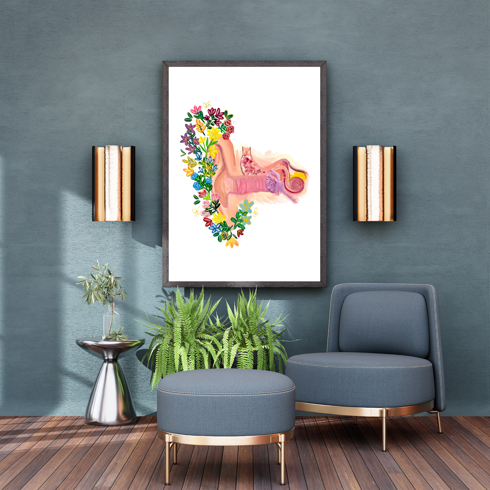 Ear art print
