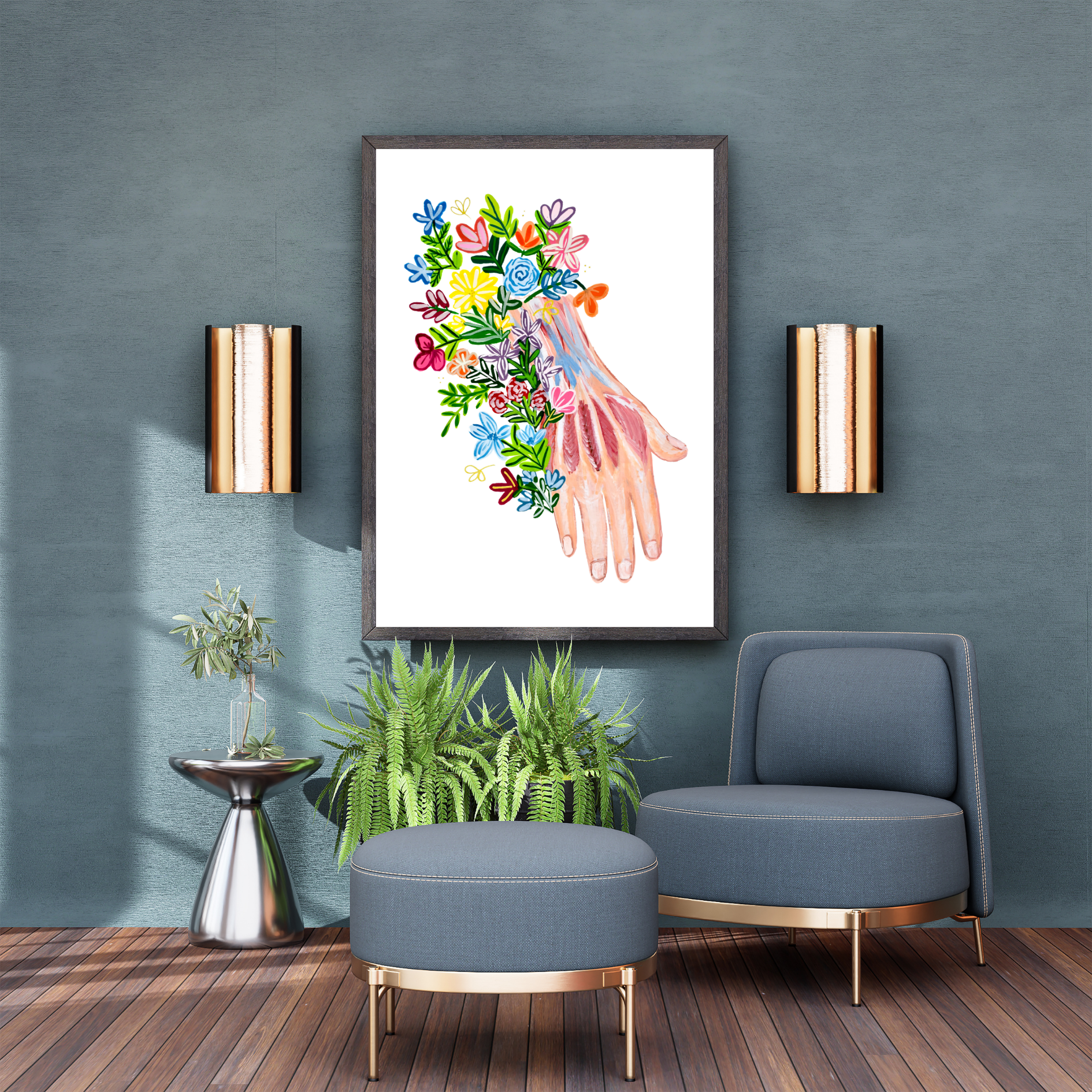 Hand art print