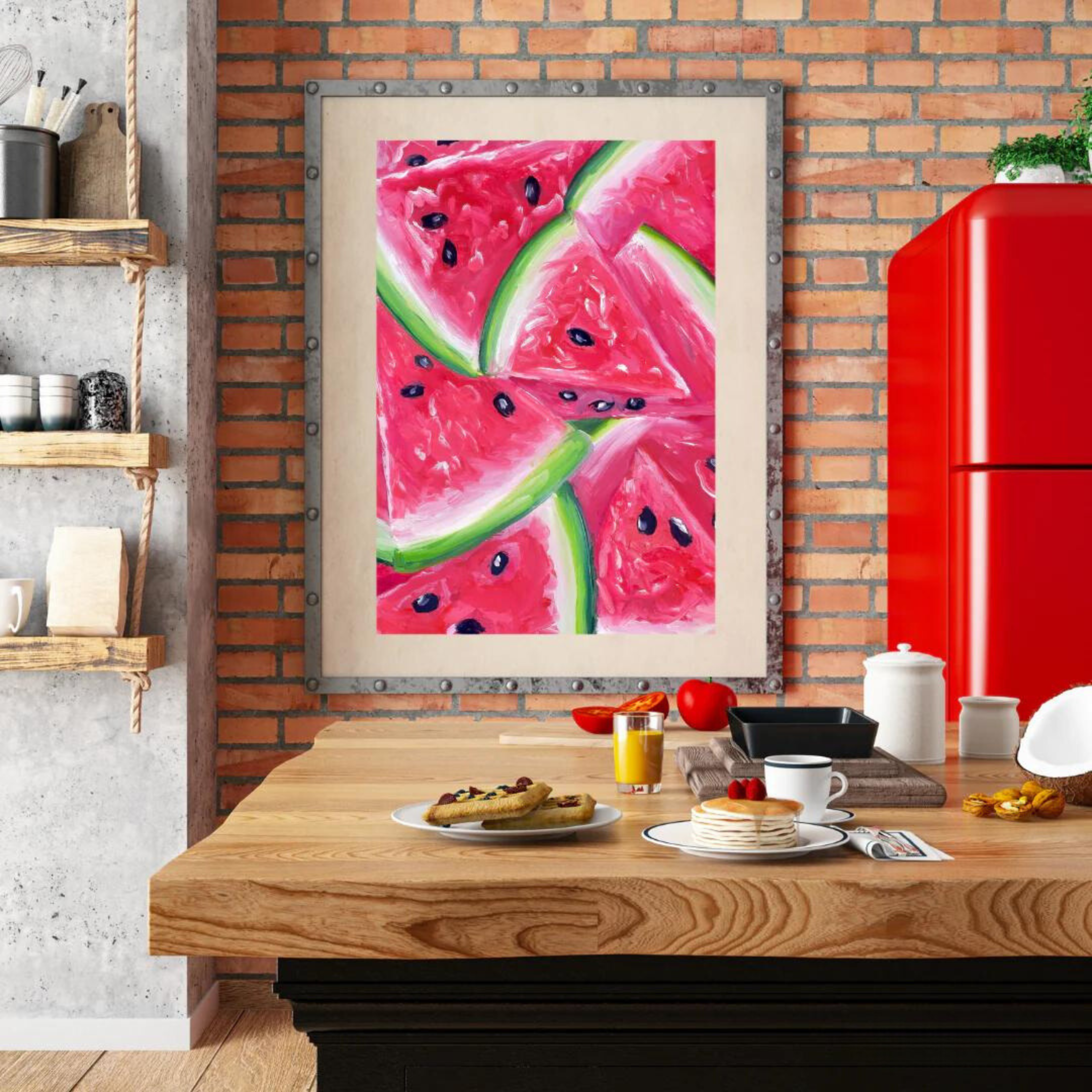 Watermelon art print