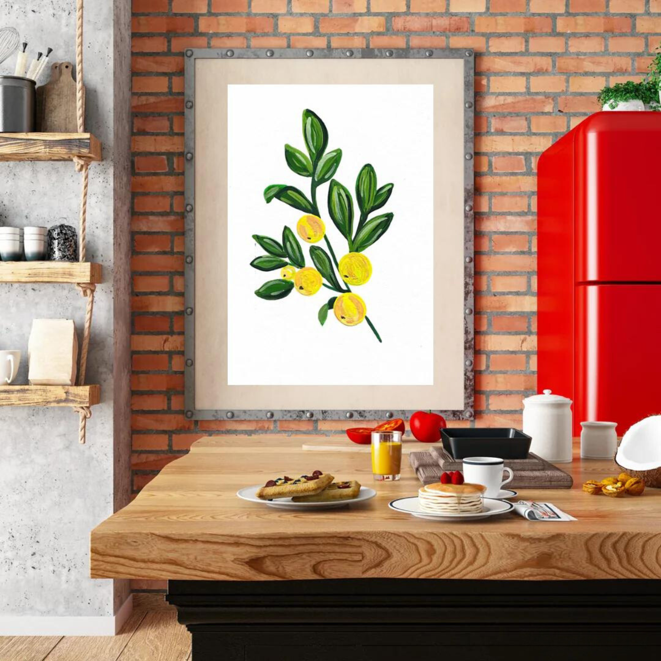 Lemons art print