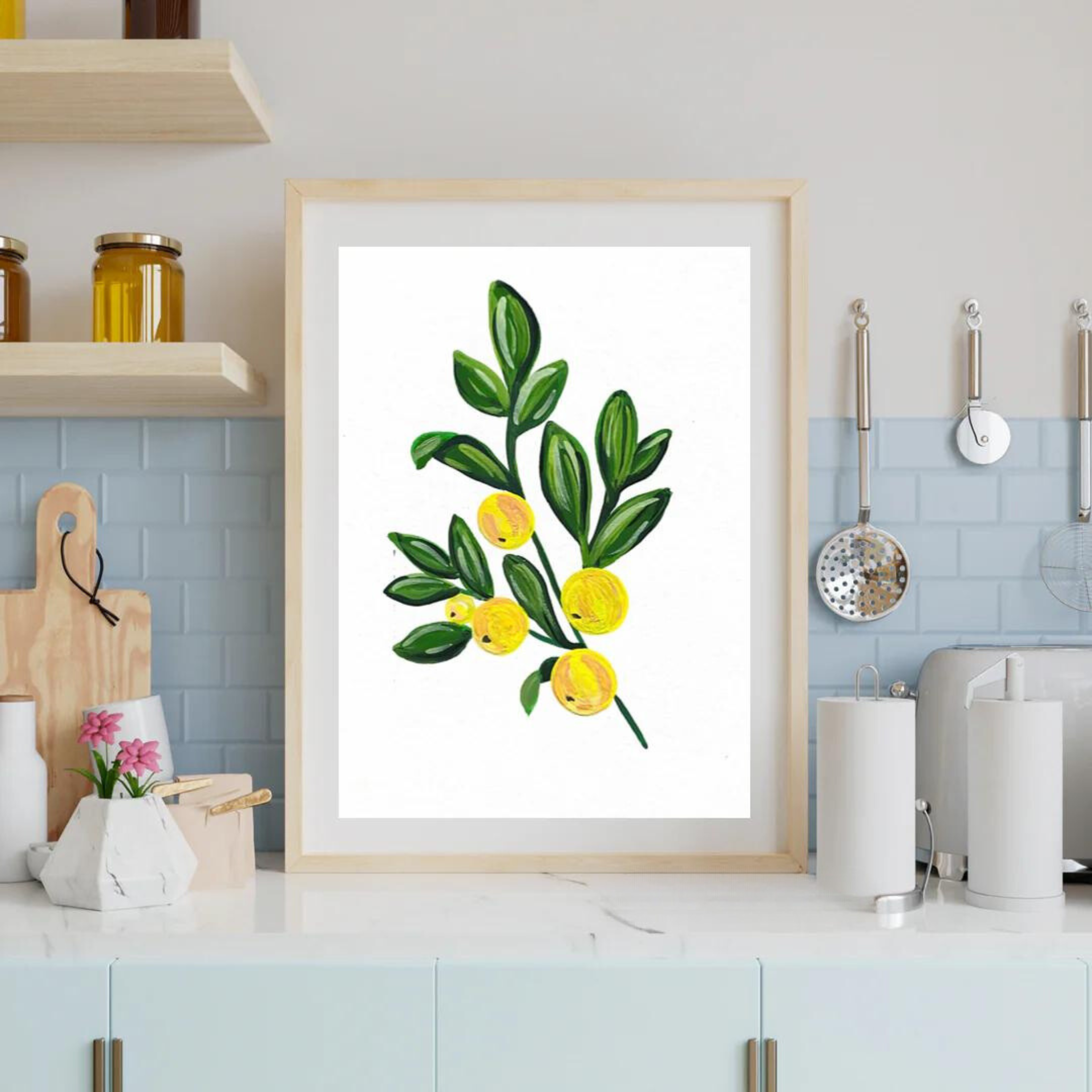 Lemons art print