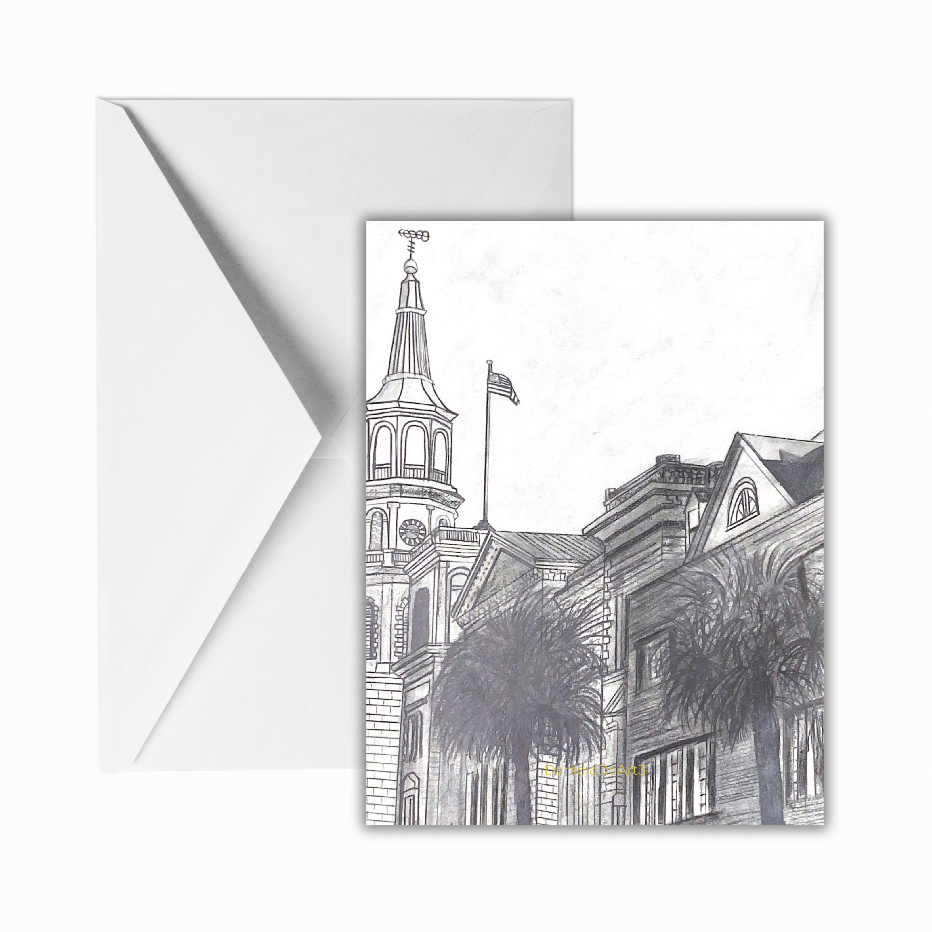 Charleston places greeting cards (17-designs)