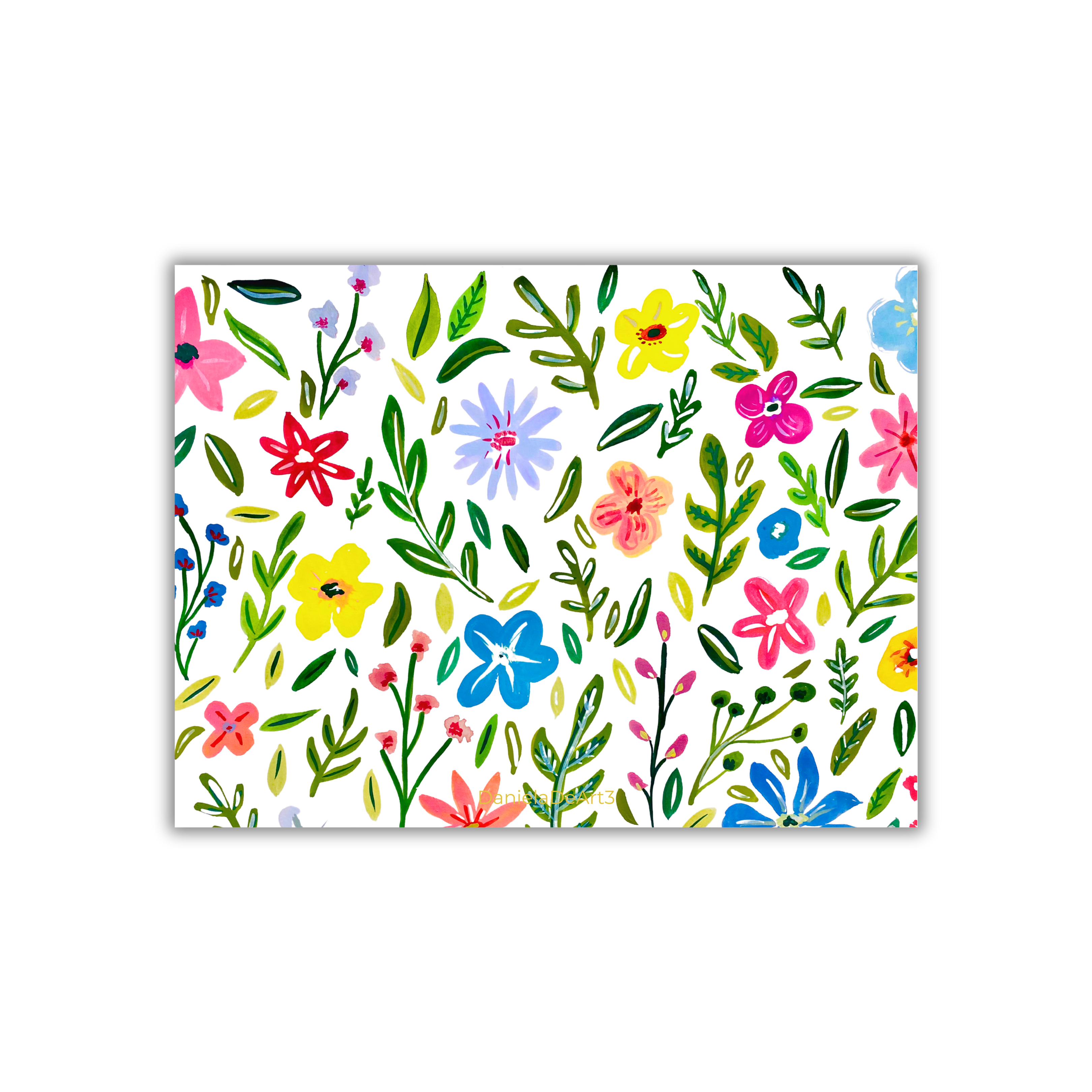 Bright horizontal flowers magneto