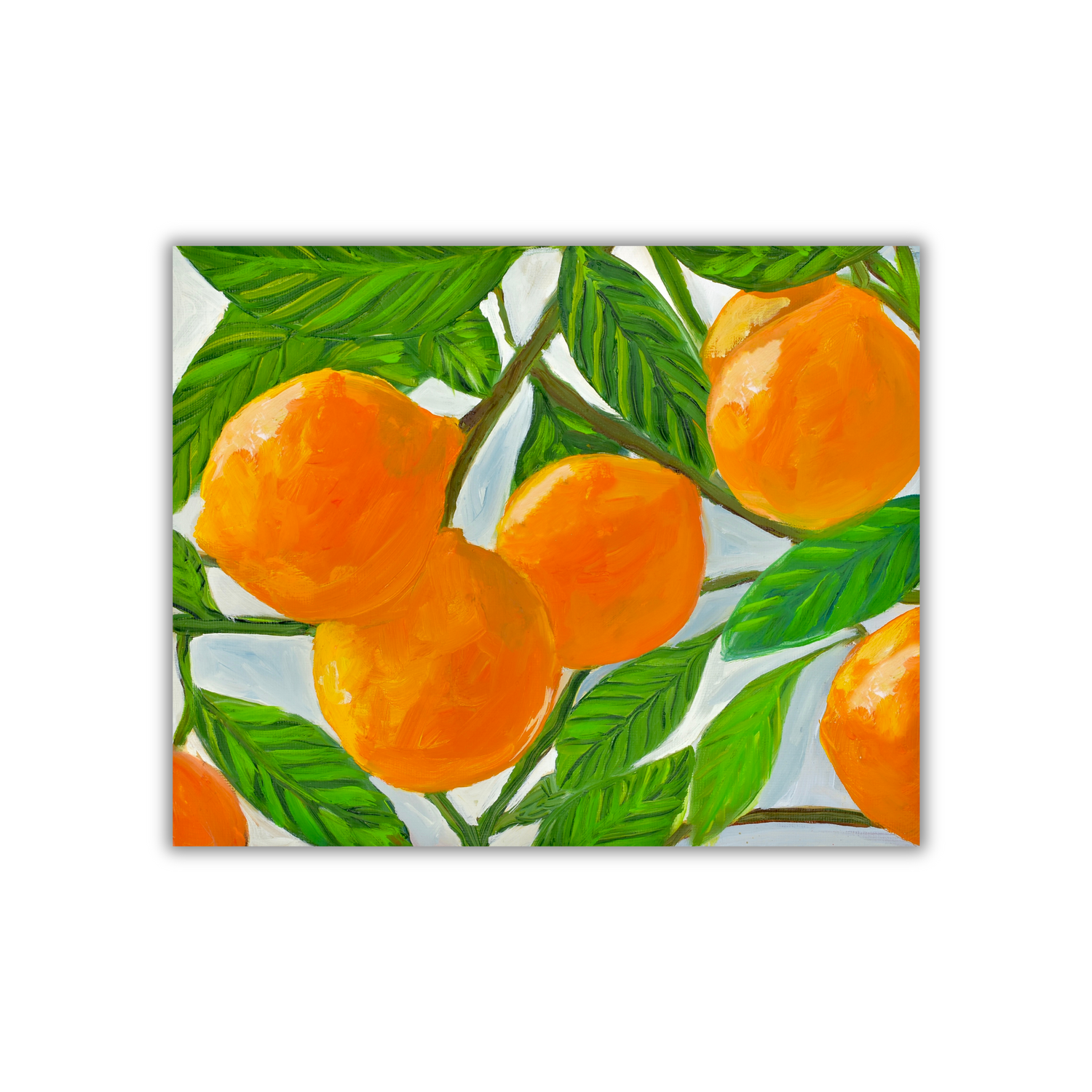 Oranges Sticker waterproof quality vinyl matte