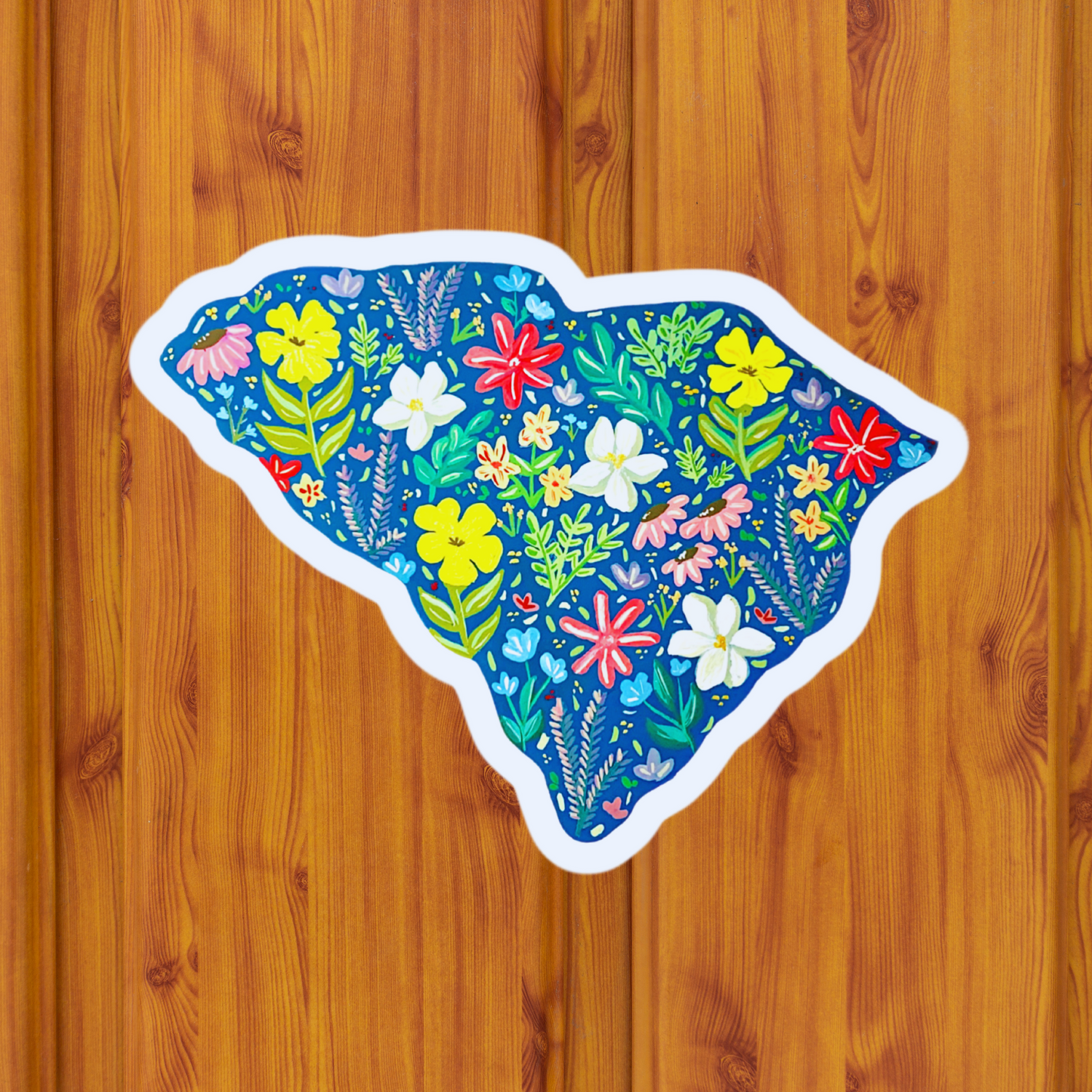 South Carolina Blue Sticker waterproof quality vinyl matte