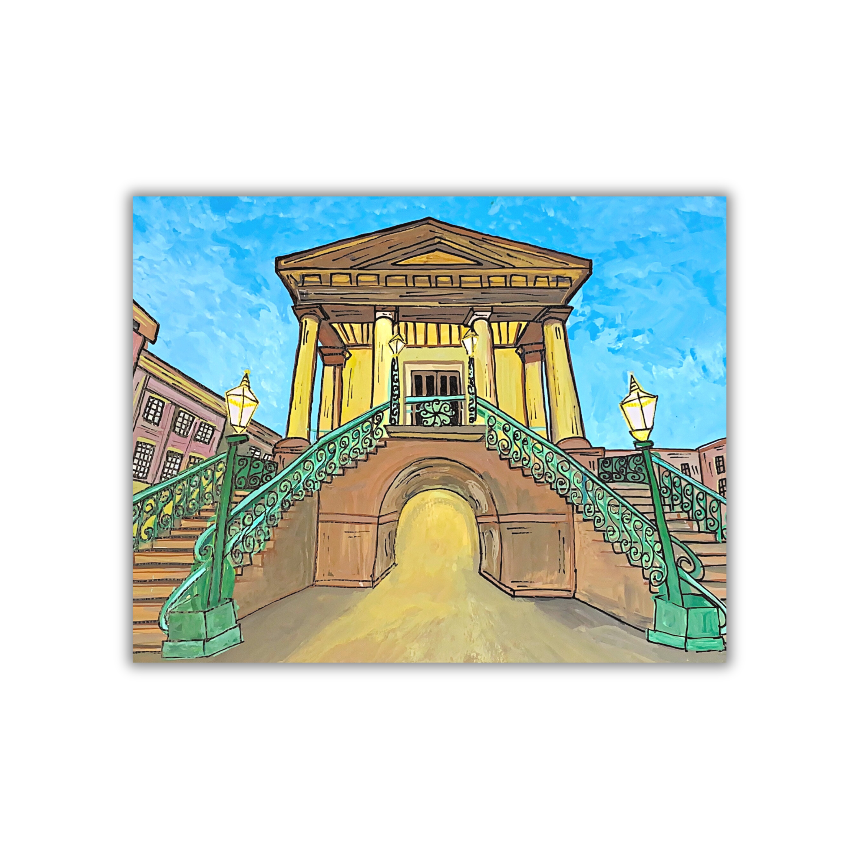 Charleston City Market Sticker waterproof quality vinyl matte