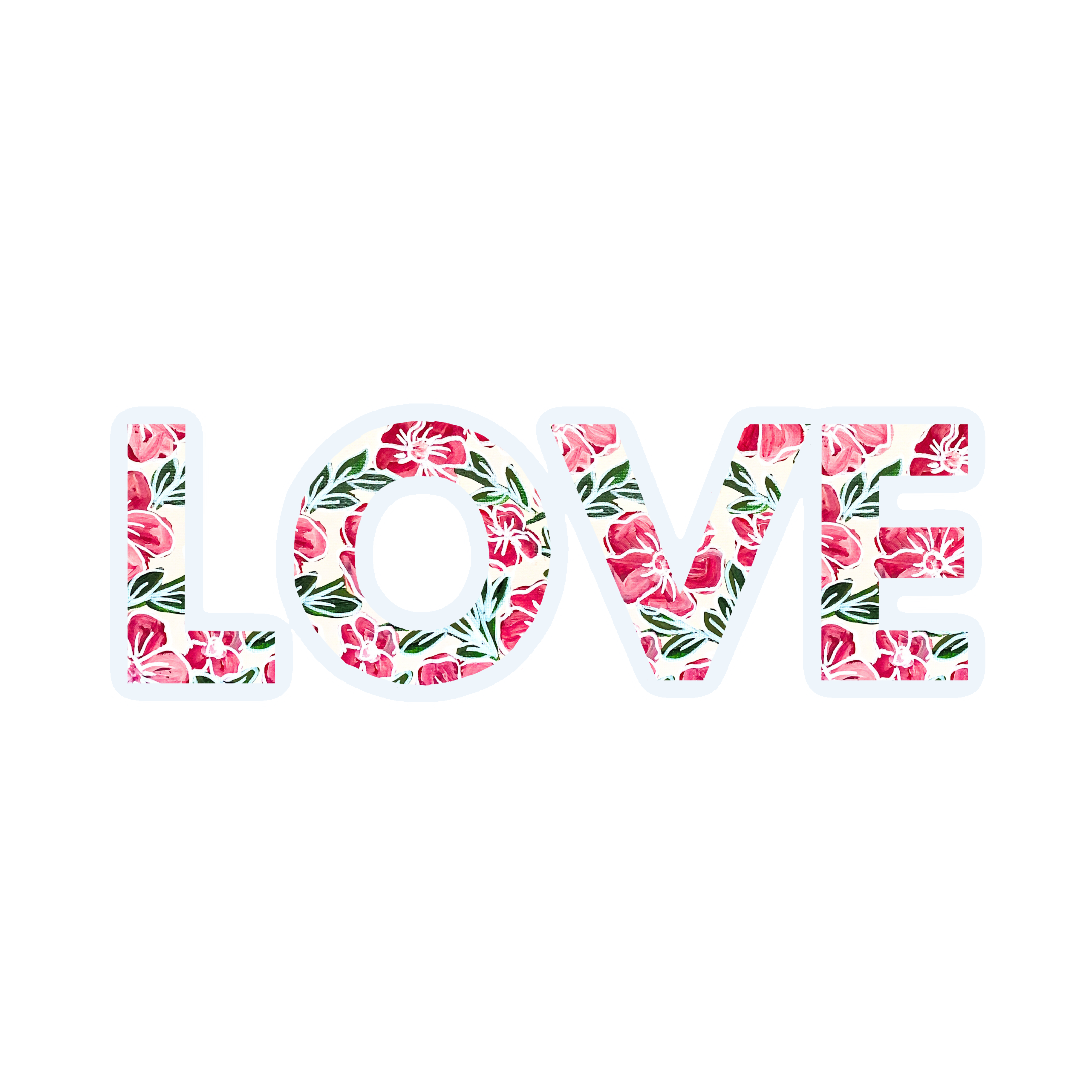 Love Sticker waterproof quality vinyl matte