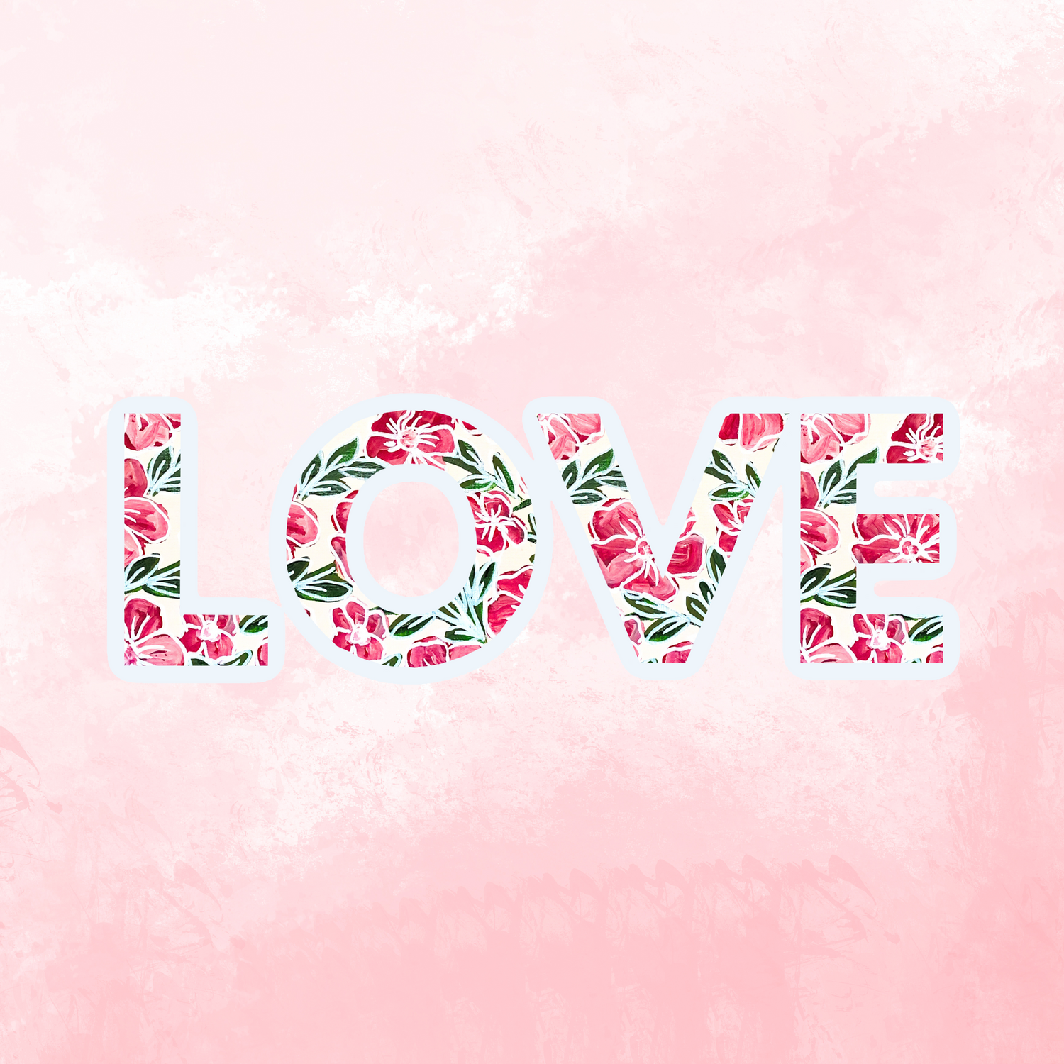 Love Sticker waterproof quality vinyl matte