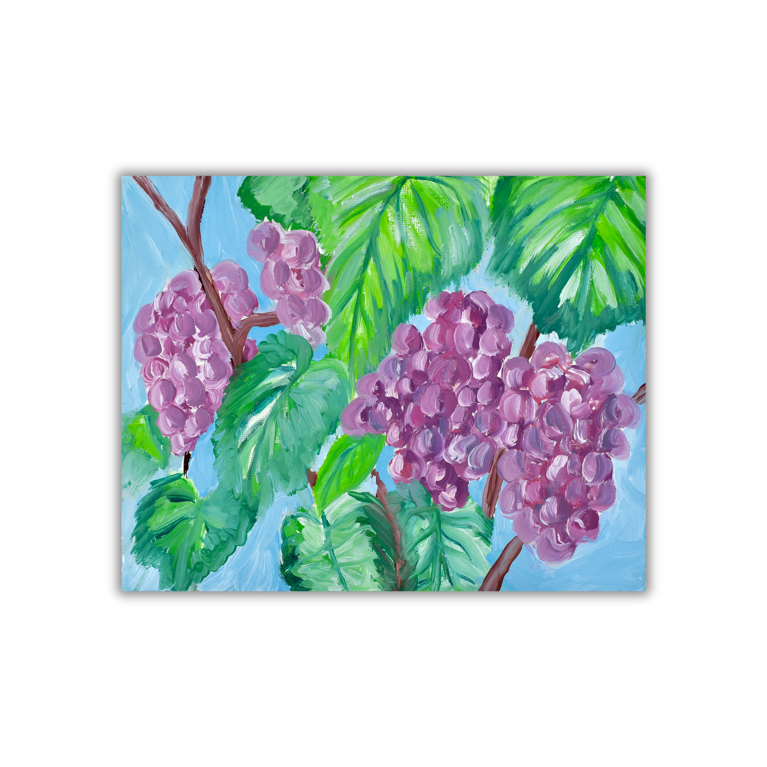 Grapes Sticker waterproof quality vinyl matte