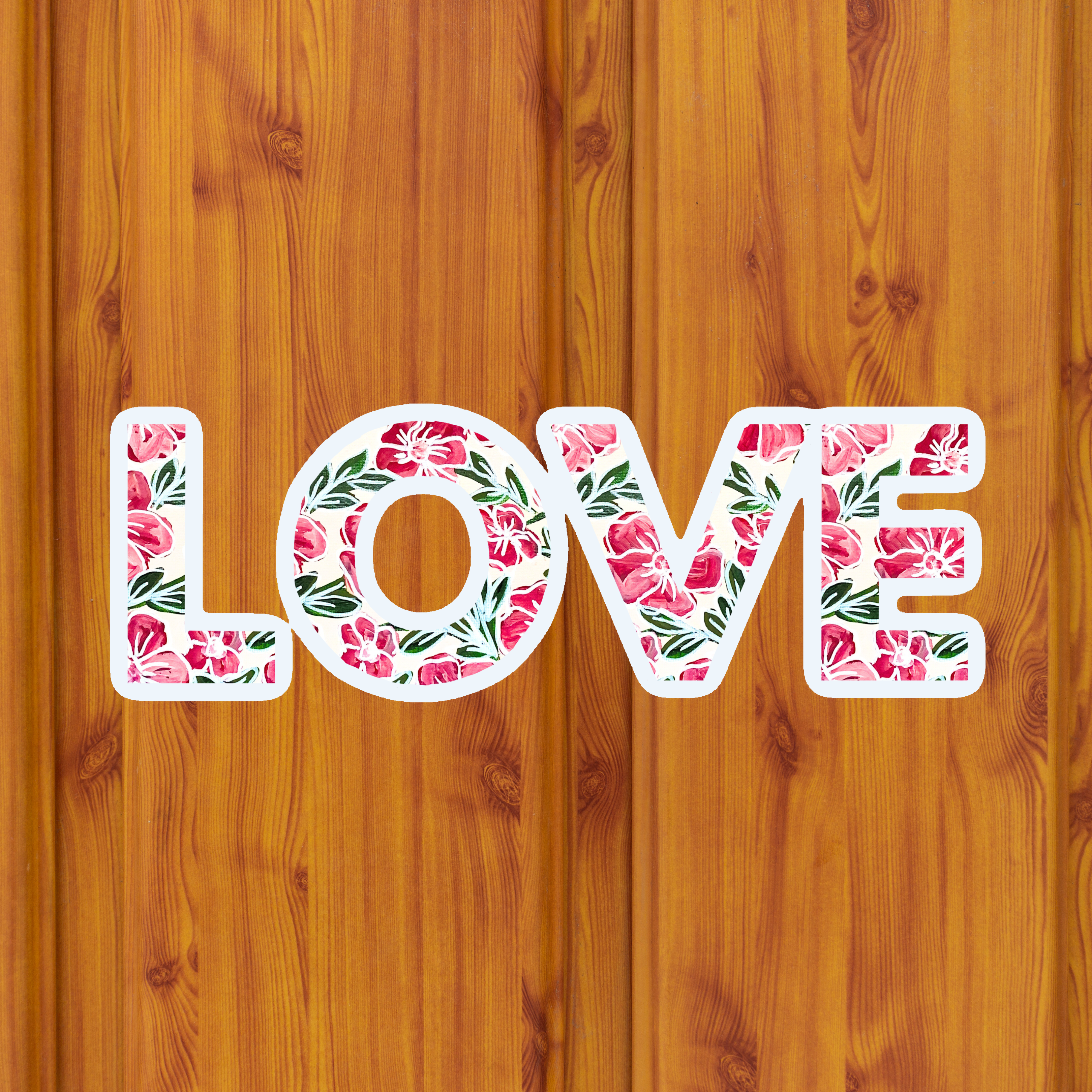 Love Sticker waterproof quality vinyl matte