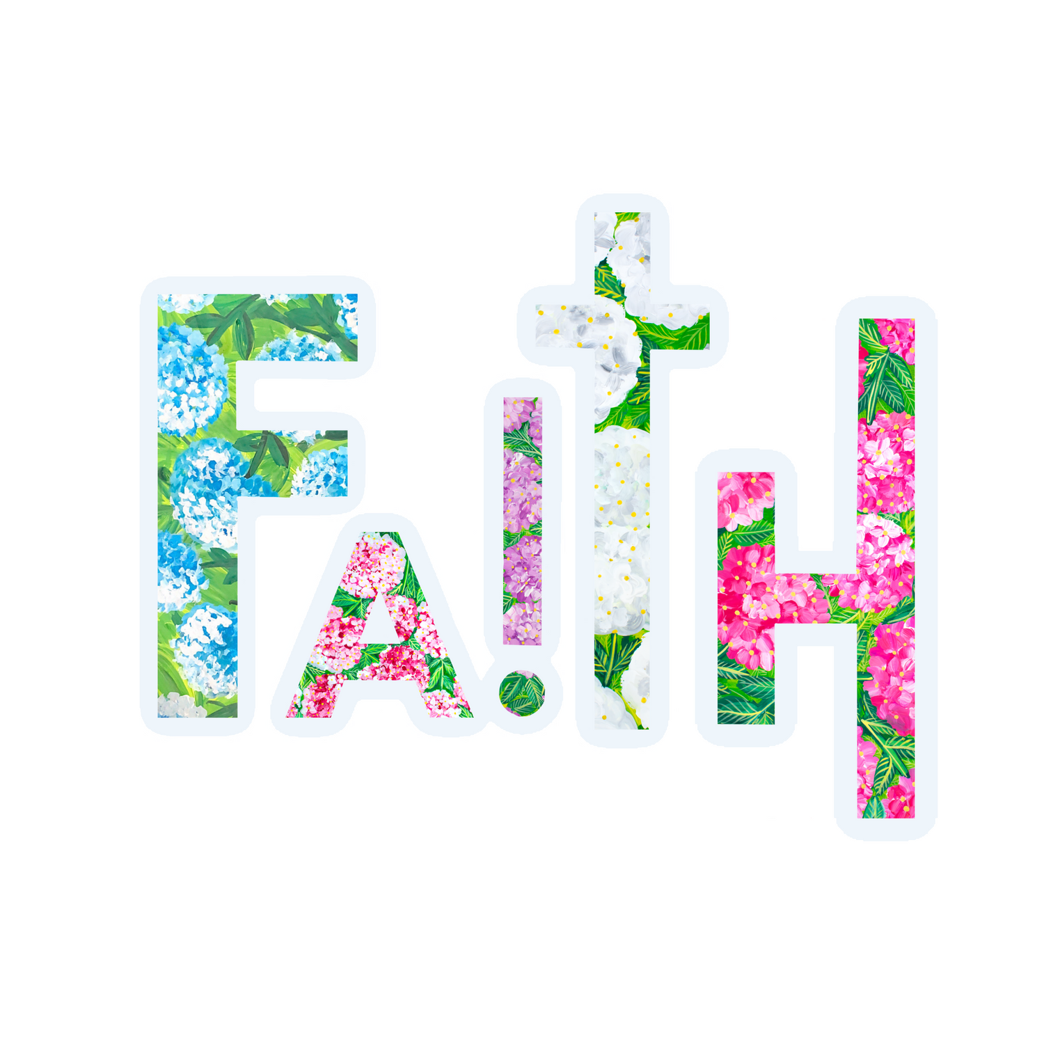 Faith Sticker waterproof quality vinyl matte