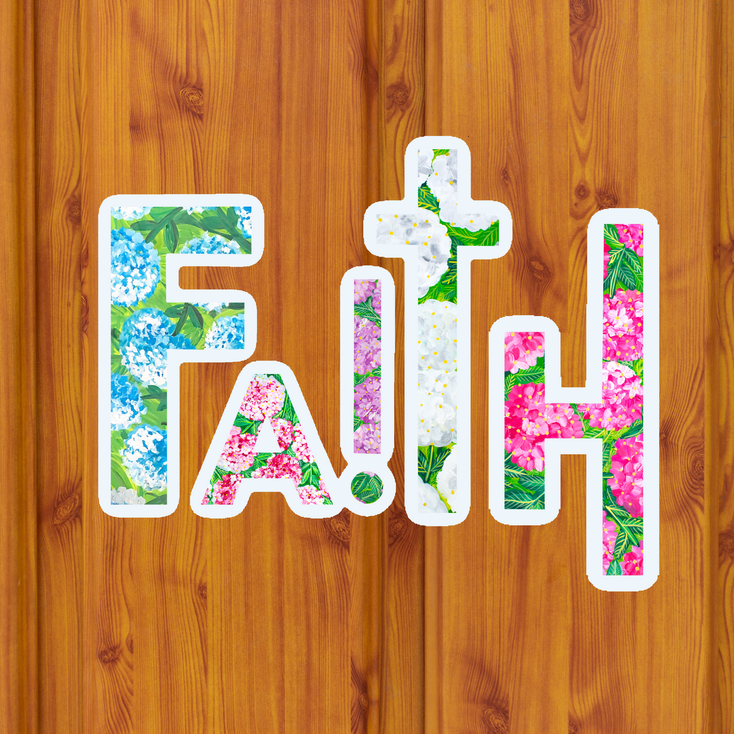 Faith Sticker waterproof quality vinyl matte