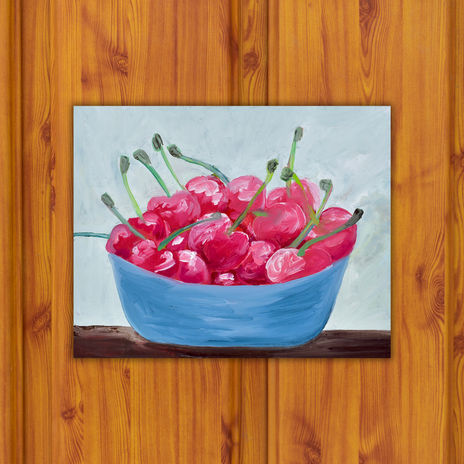 Bowl Of Cherries Sticker waterproof quality vinyl matte