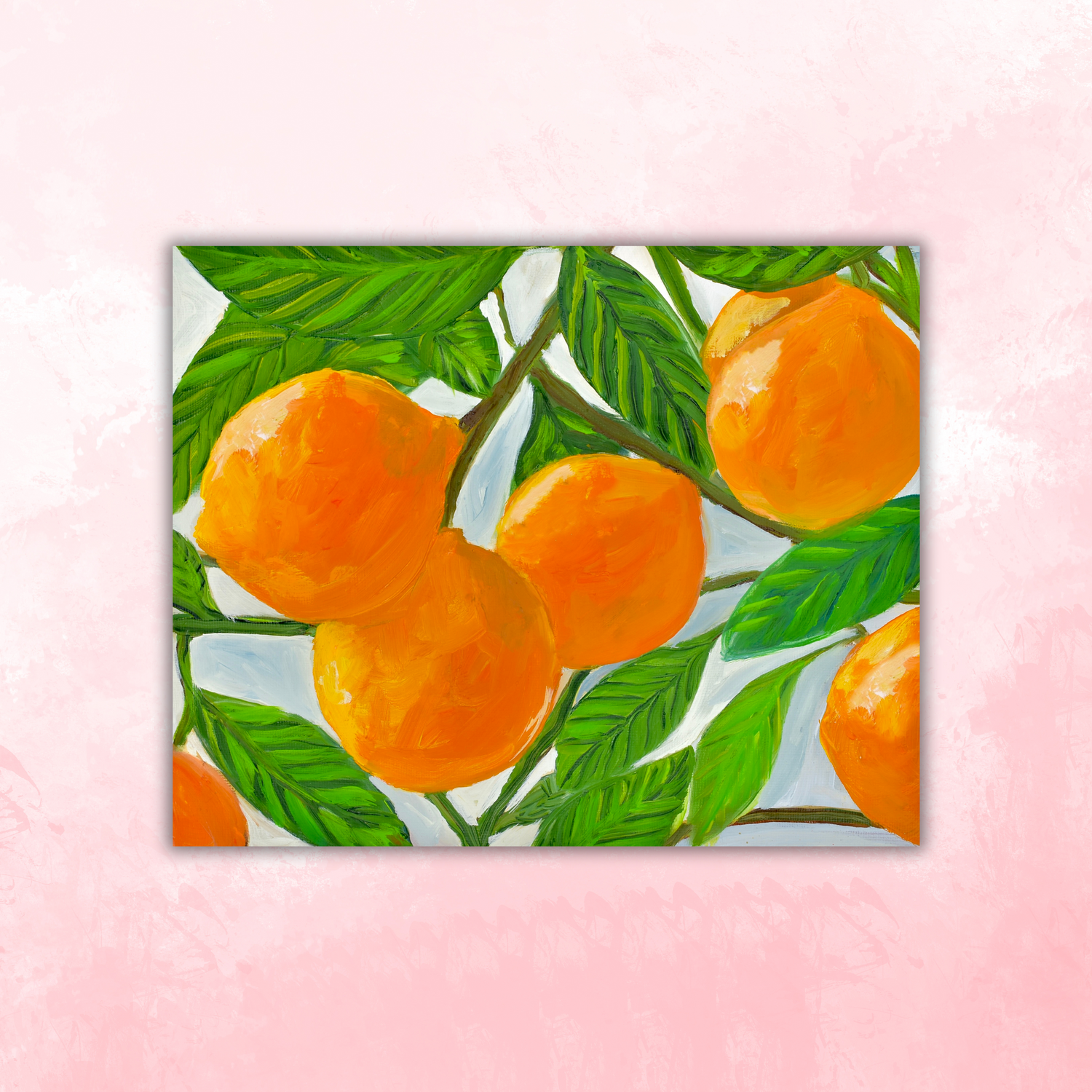 Oranges Sticker waterproof quality vinyl matte